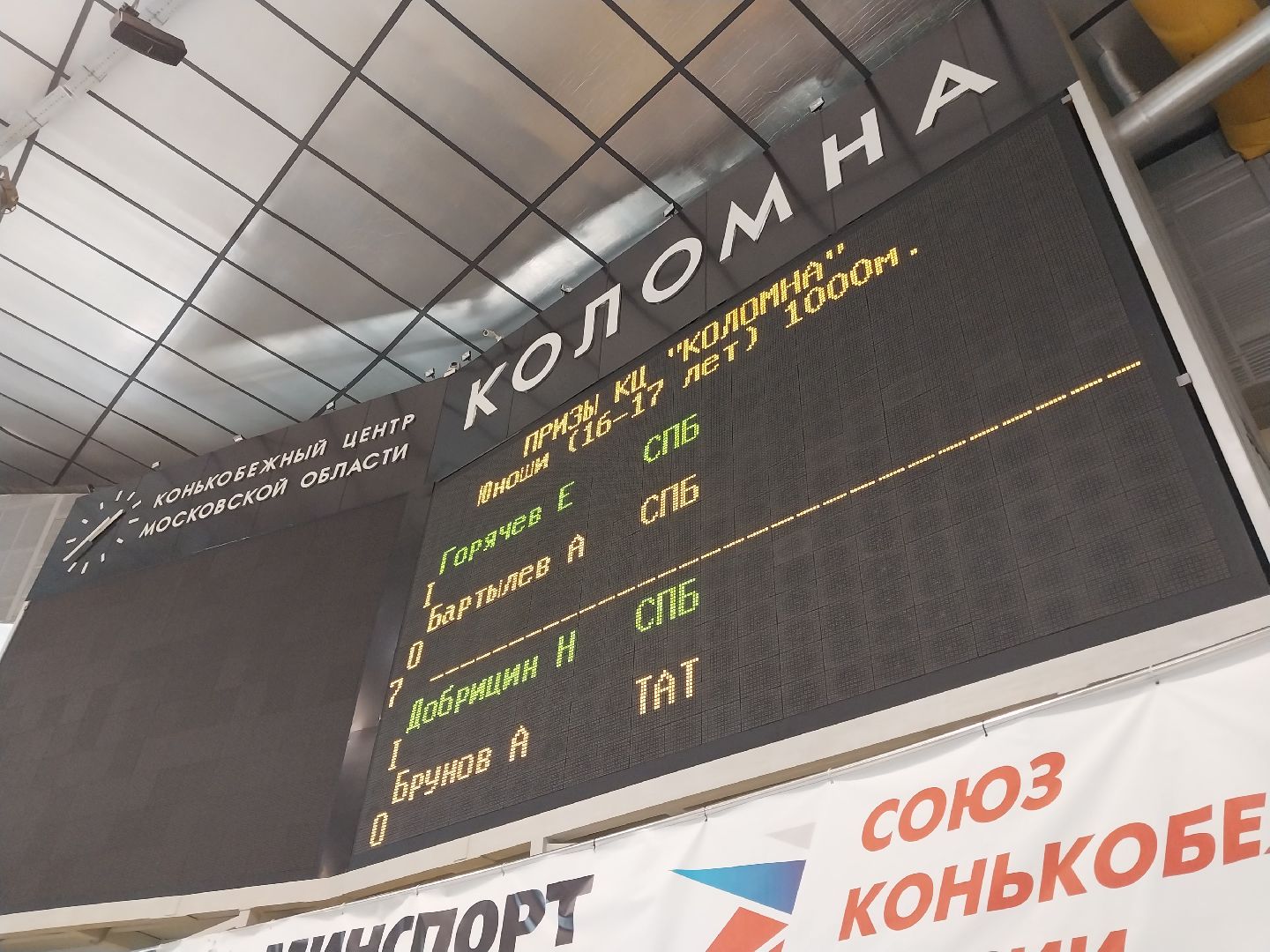 Коломна, спорт, конькобежный спорт, соревнования