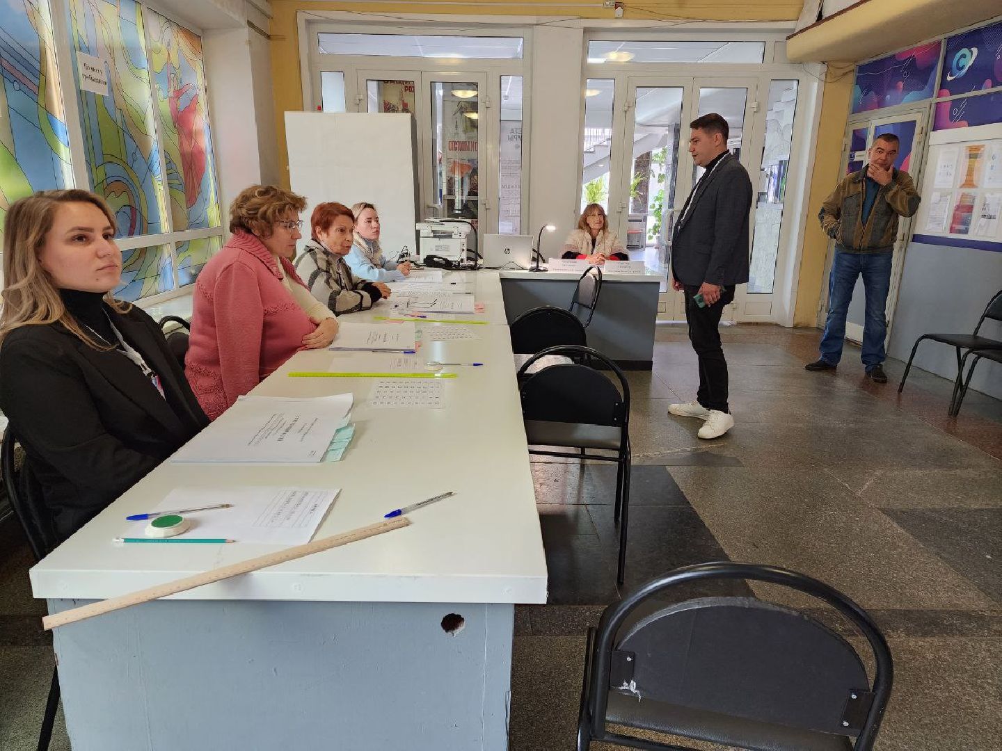 Раменское, выборы, глава округа посетил избирательный пункт