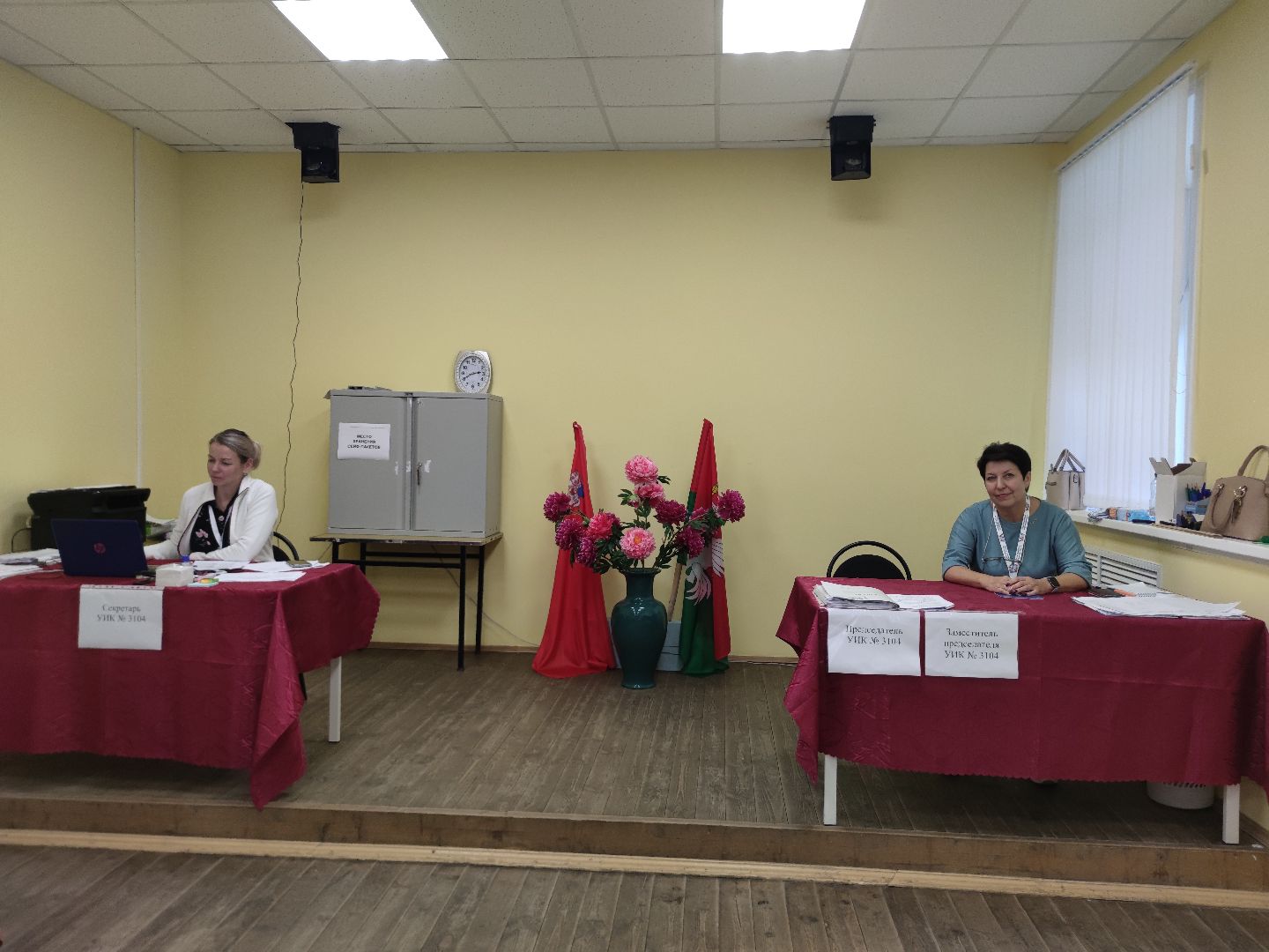 выборы 2023, кот, избирательный участок, Талдом, поселок Северный