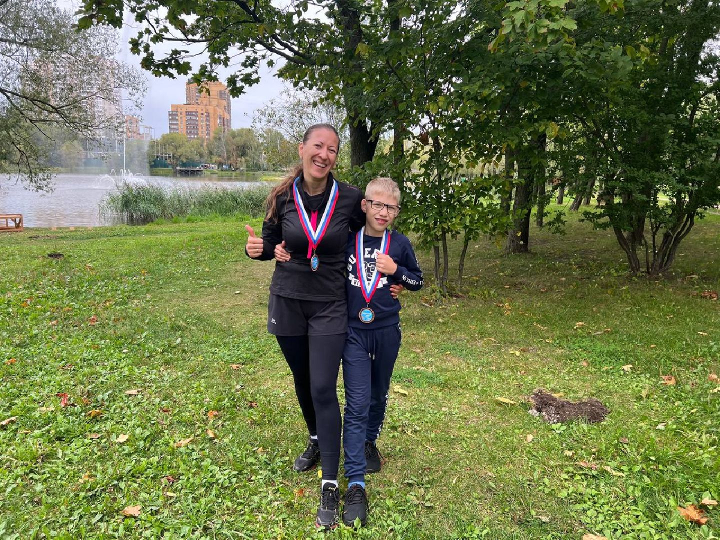 Реутов, День города, мы вместе. забег, парк, пруд