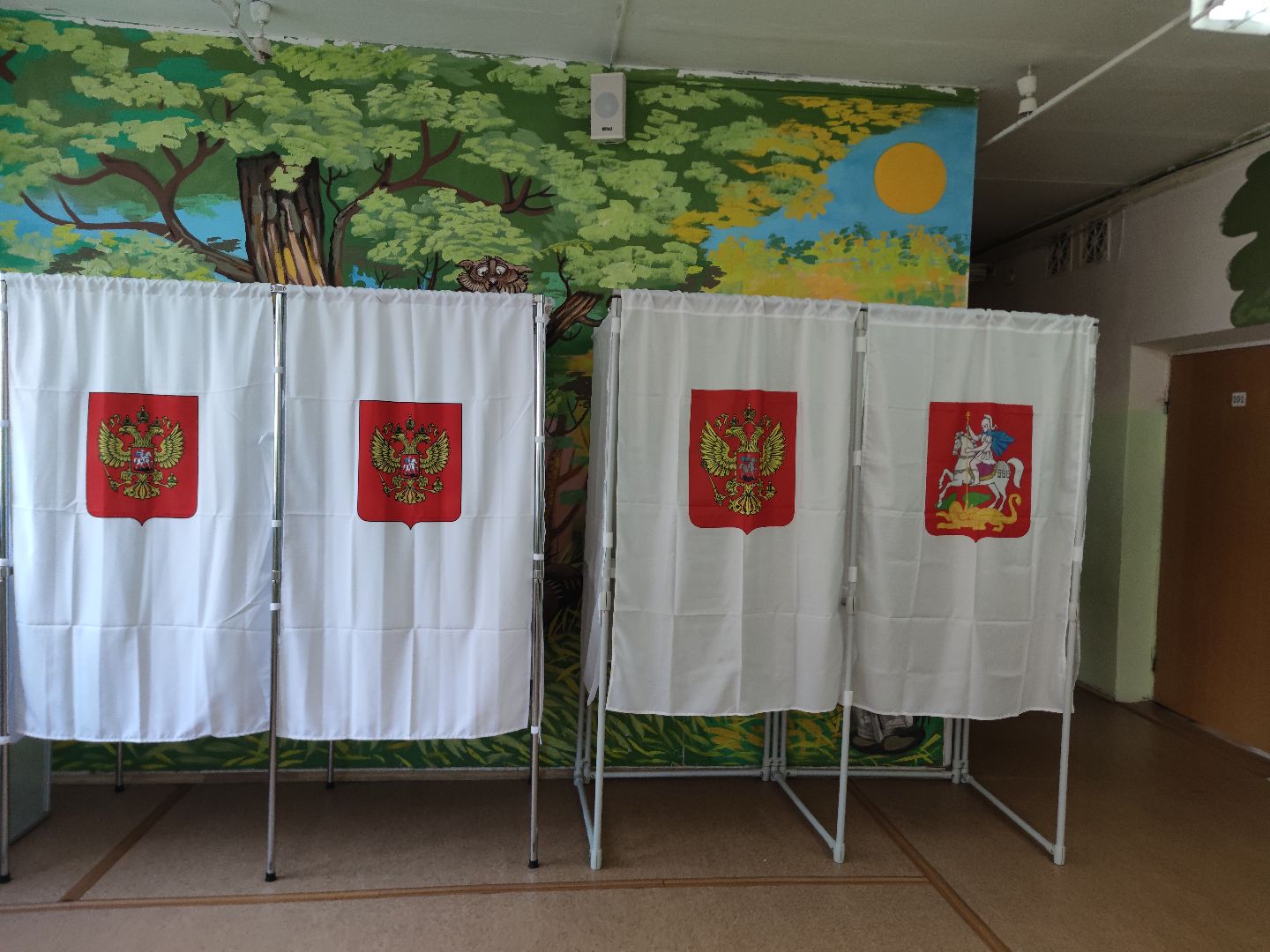 Выборы 2023, выборы губернатора, открытие участка, второй день голосования, Дубна