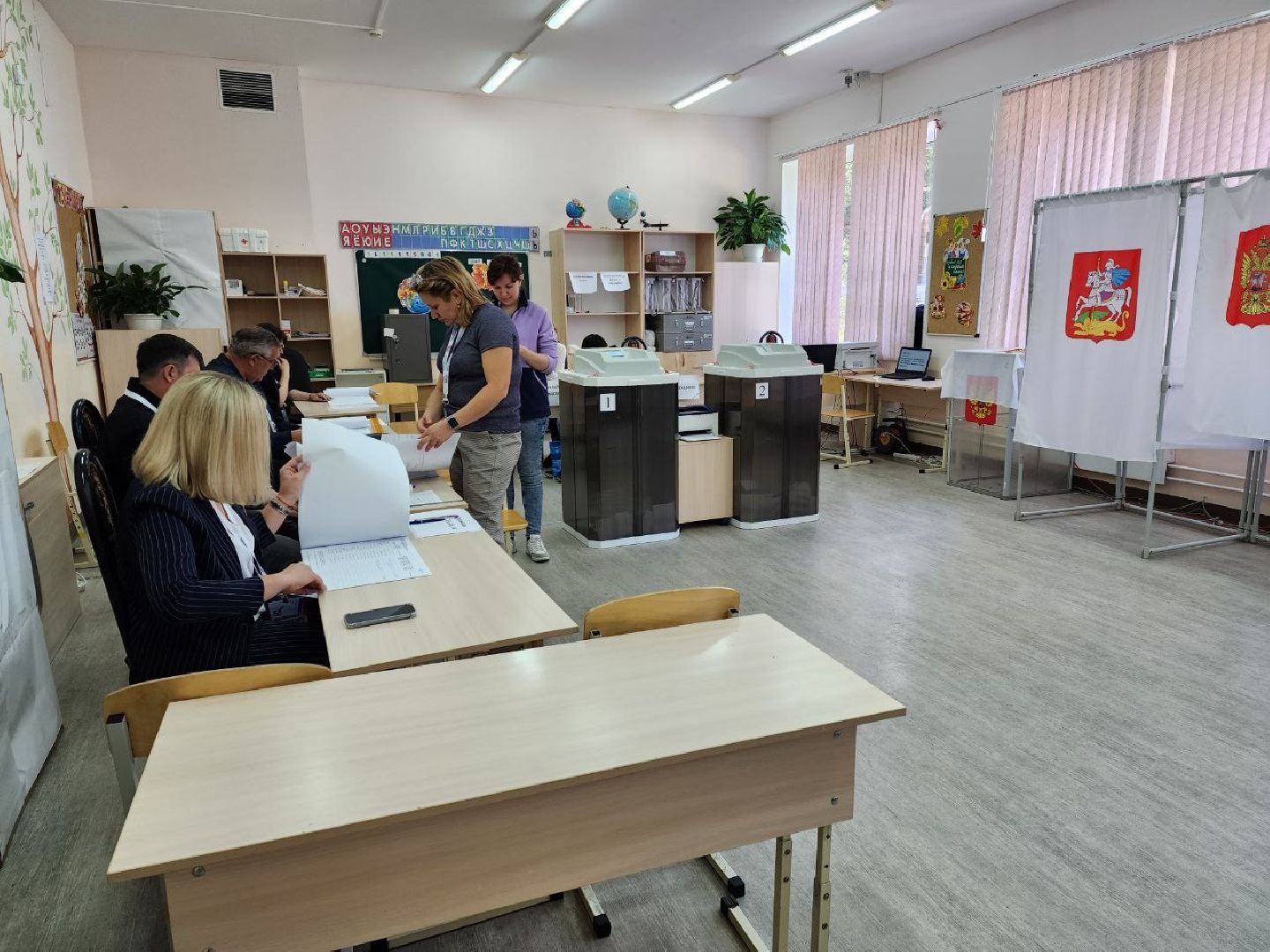 Раменское, выборы, ветеран СВО проголосовал в Ильинской средней школе № 26