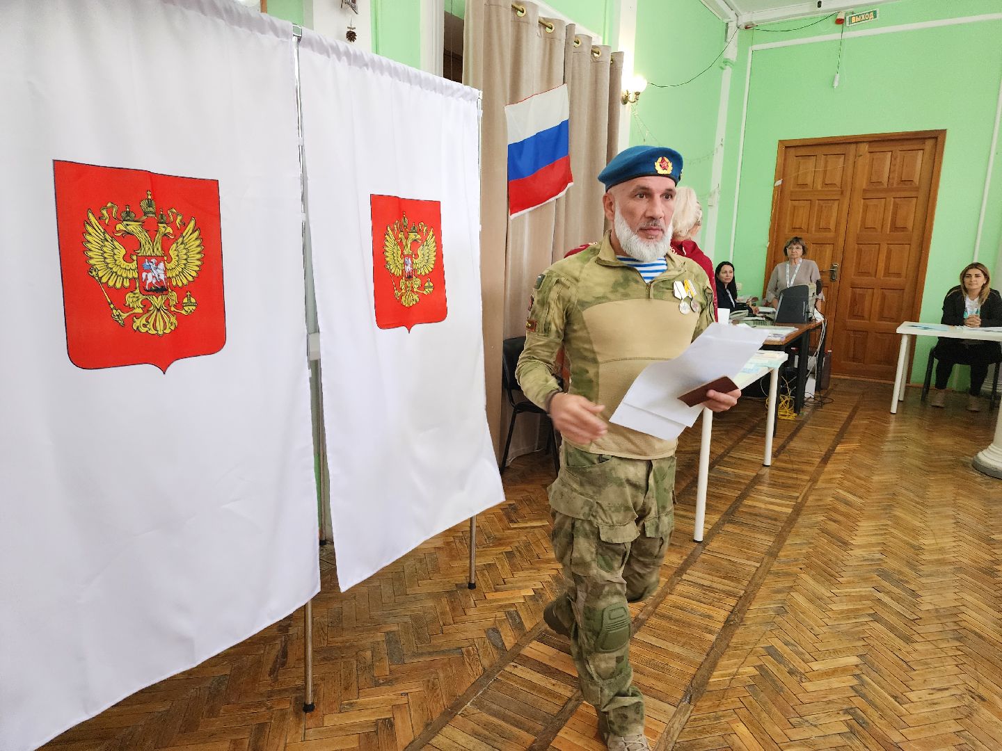 Выборы, голосование, доброволец, боец, СВО, Дедовск