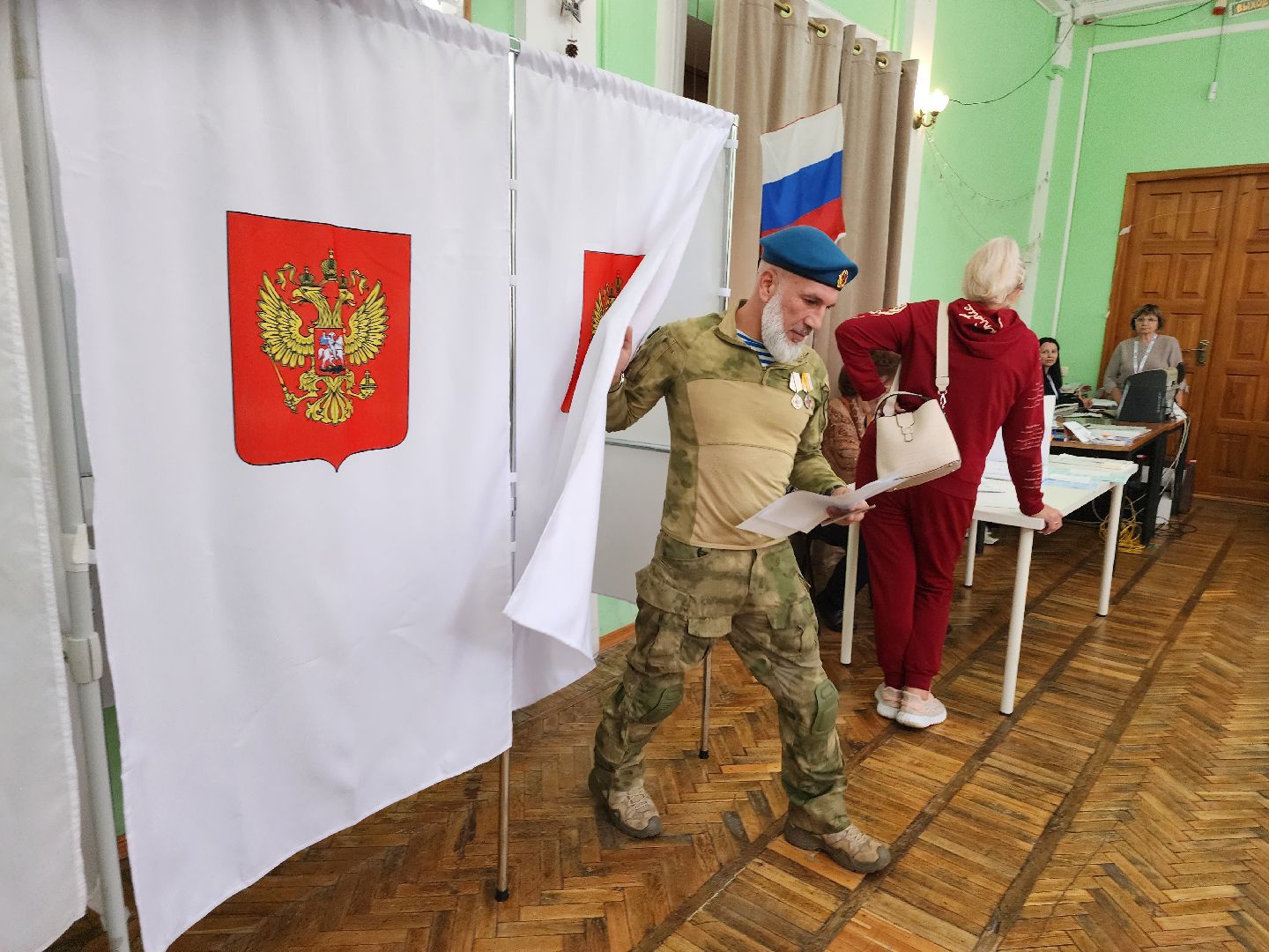 Выборы, голосование, доброволец, боец, СВО, Дедовск