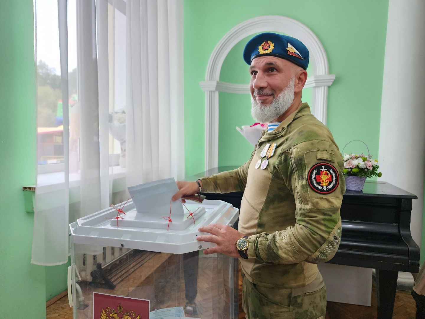 Выборы, голосование, доброволец, боец, СВО, Дедовск