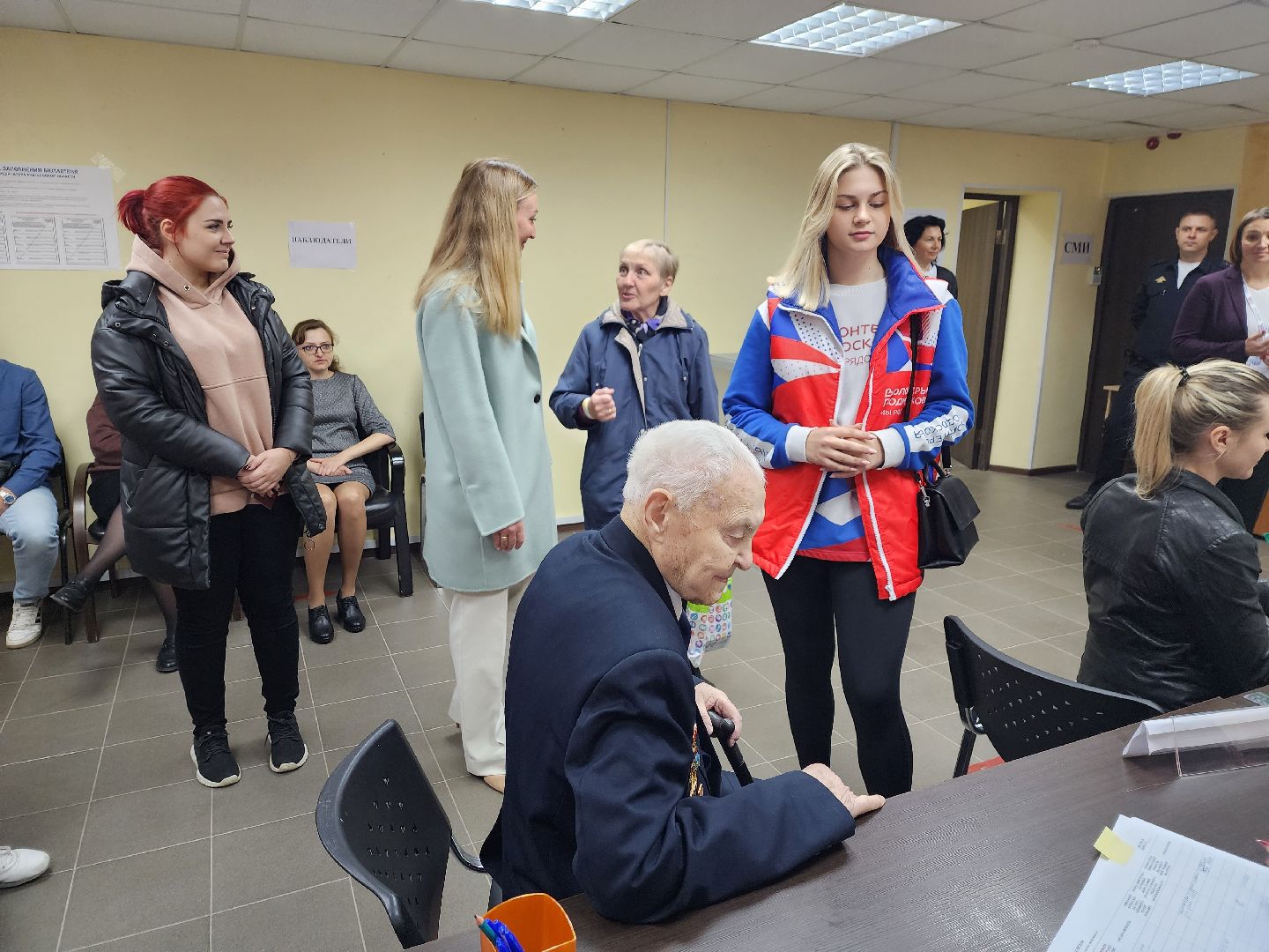 Химки, Подмосковье, выборы, ветеран, голосование