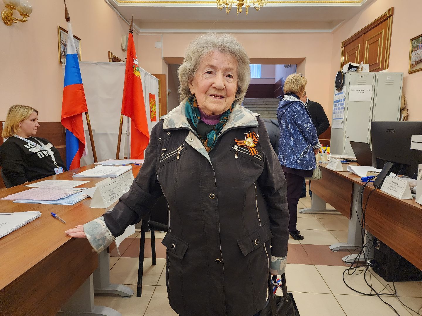 пушкино, выборы, голосование, ветеран,