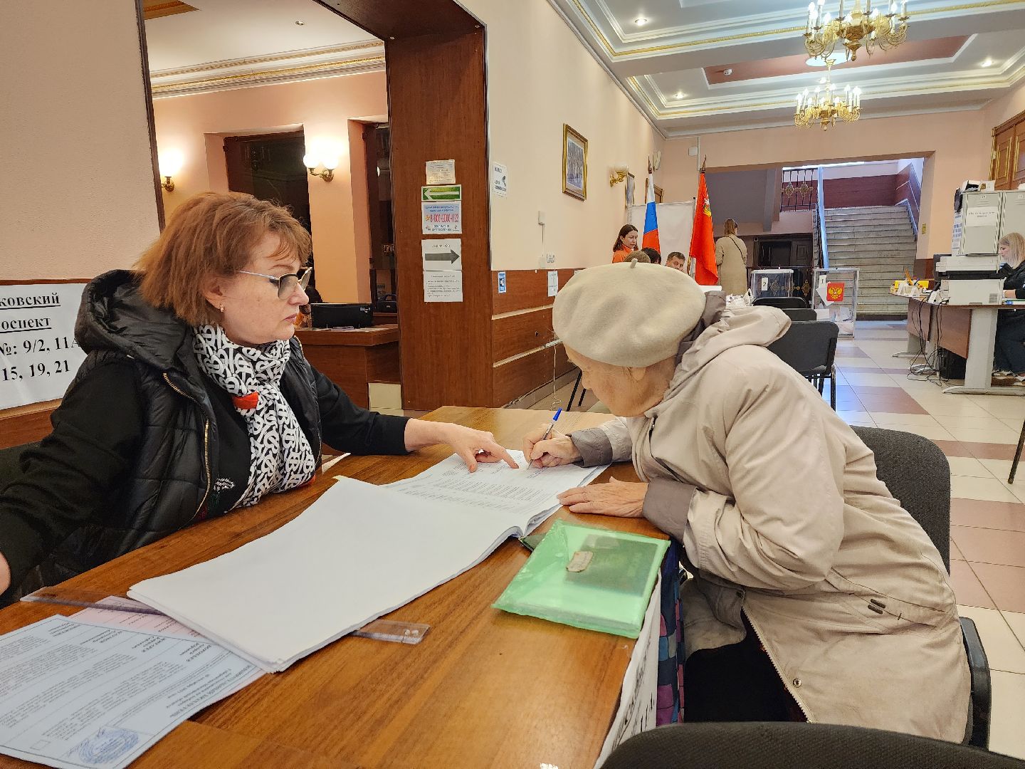 пушкино, голосование, выборы 2023, ветеран труда,