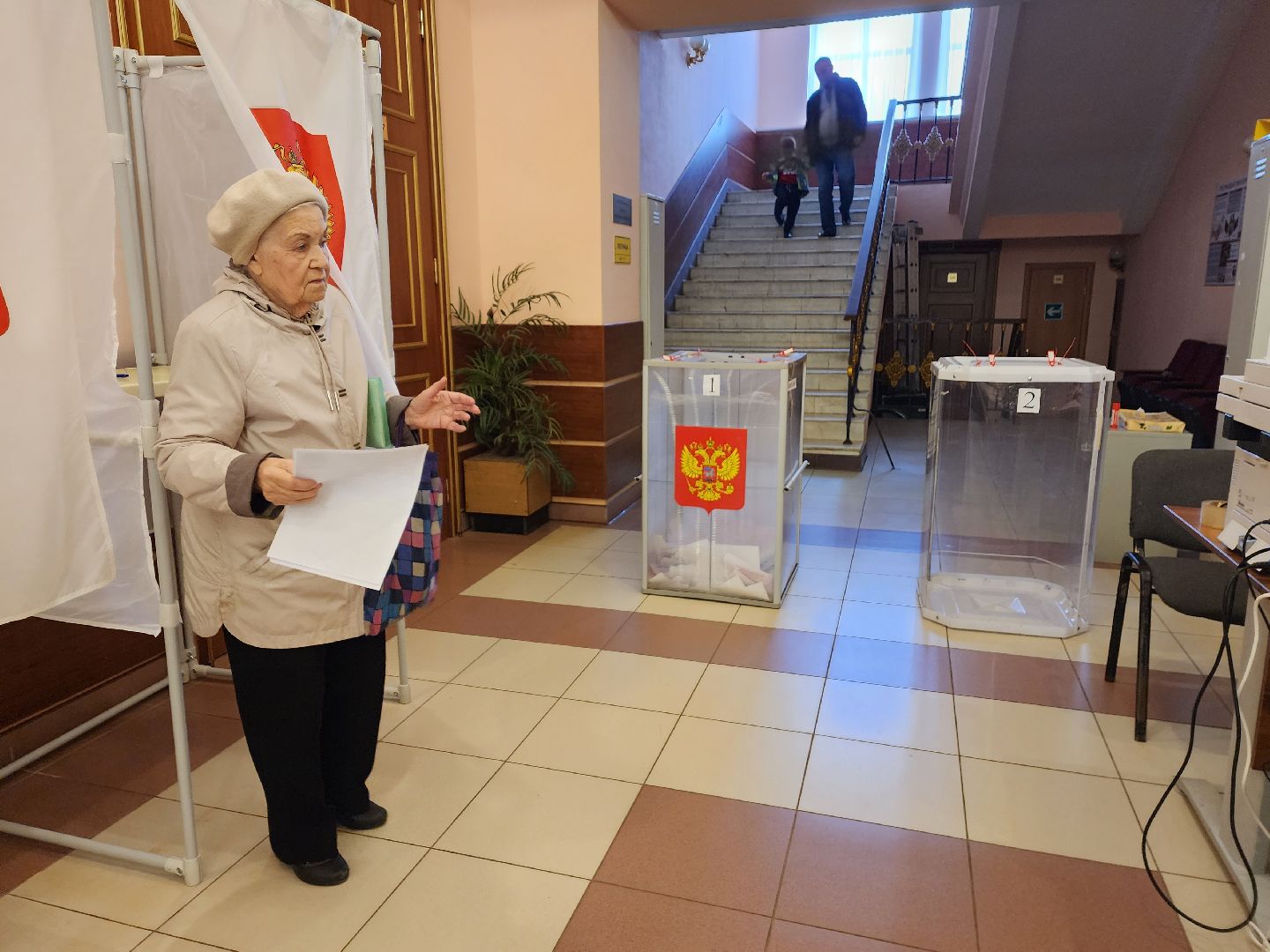 пушкино, голосование, выборы 2023, ветеран труда,