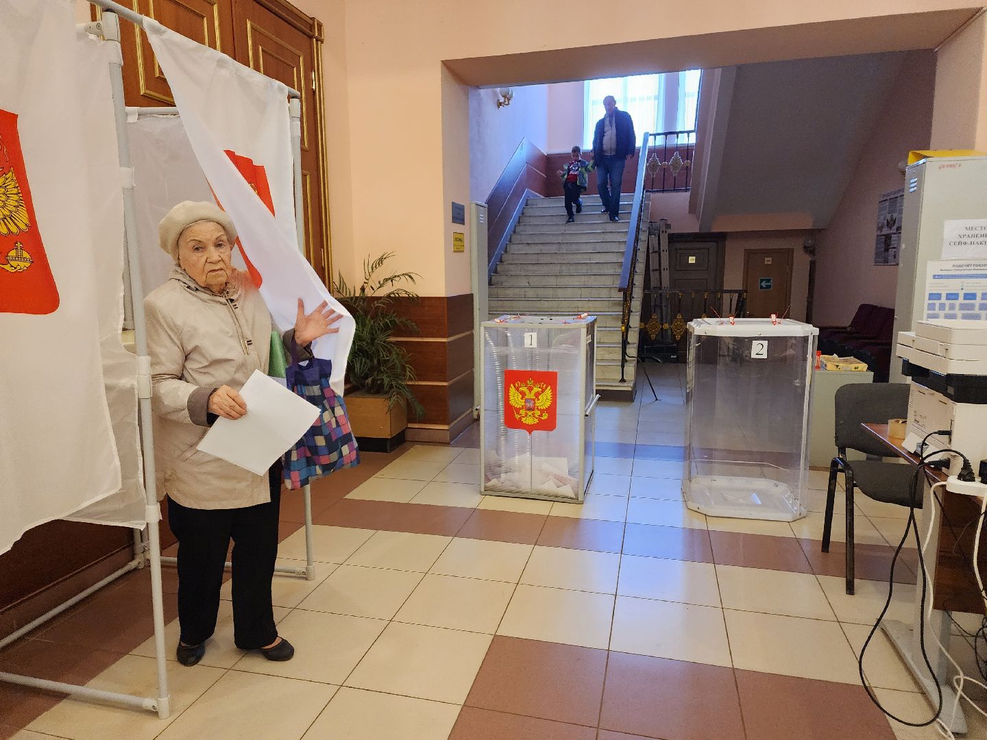 пушкино, голосование, выборы 2023, ветеран труда,