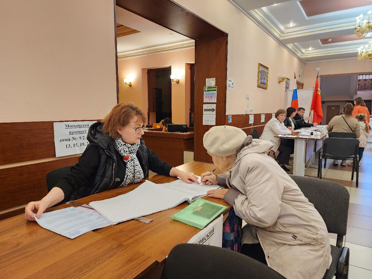 пушкино, голосование, выборы 2023, ветеран труда,