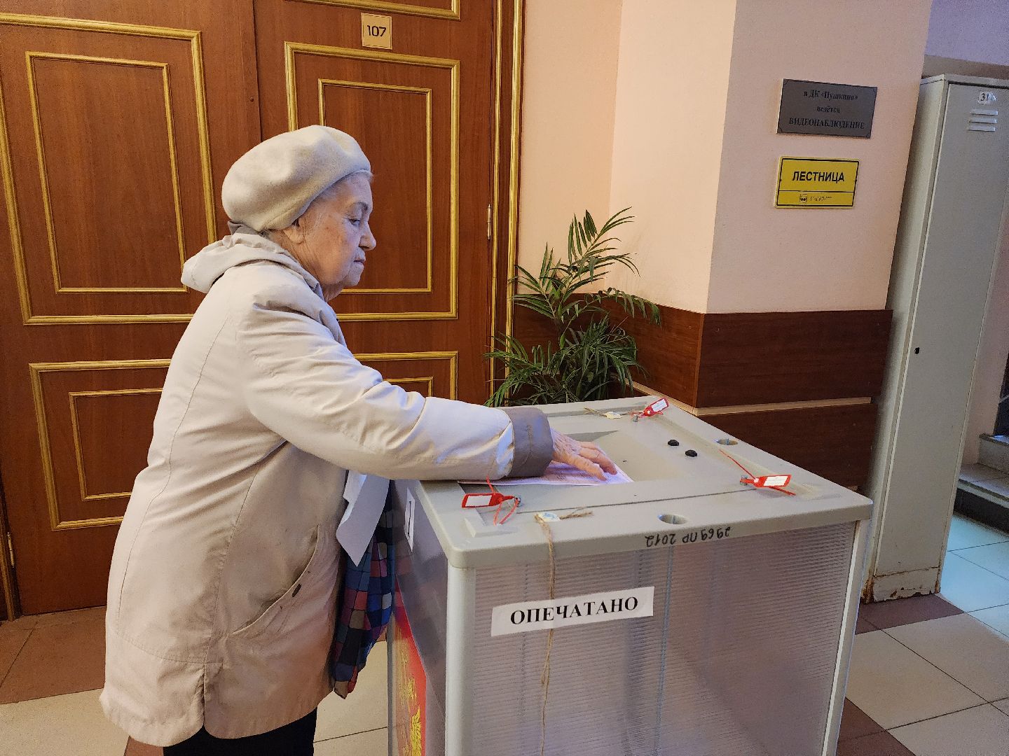 пушкино, голосование, выборы 2023, ветеран труда,