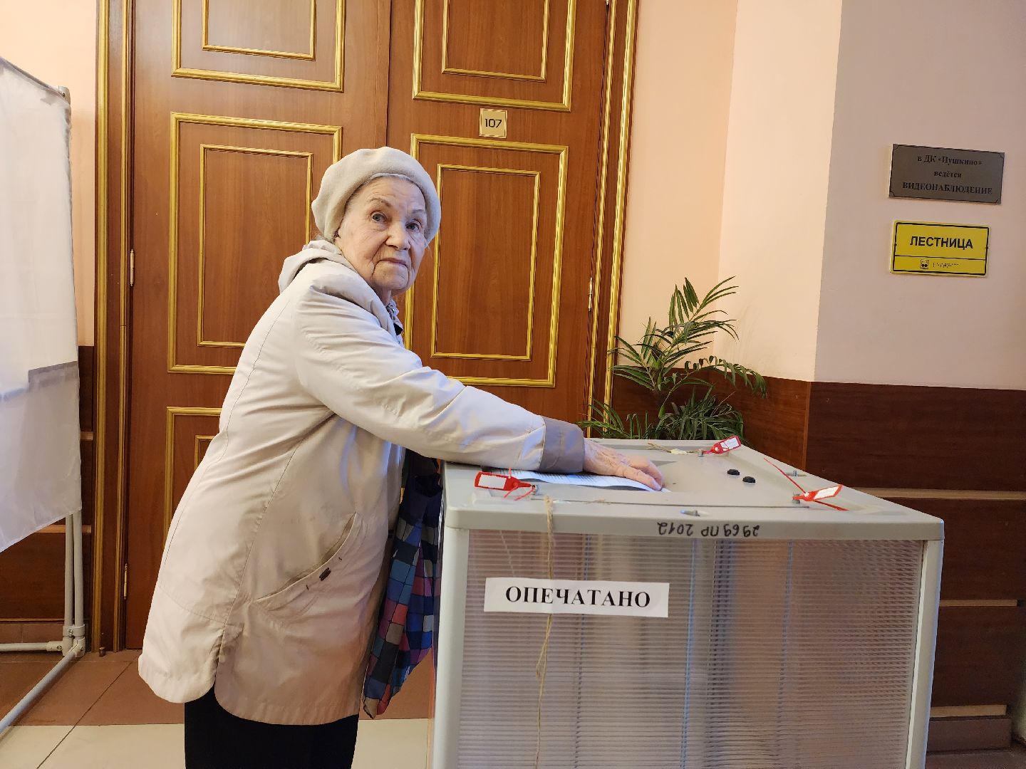 пушкино, голосование, выборы 2023, ветеран труда,