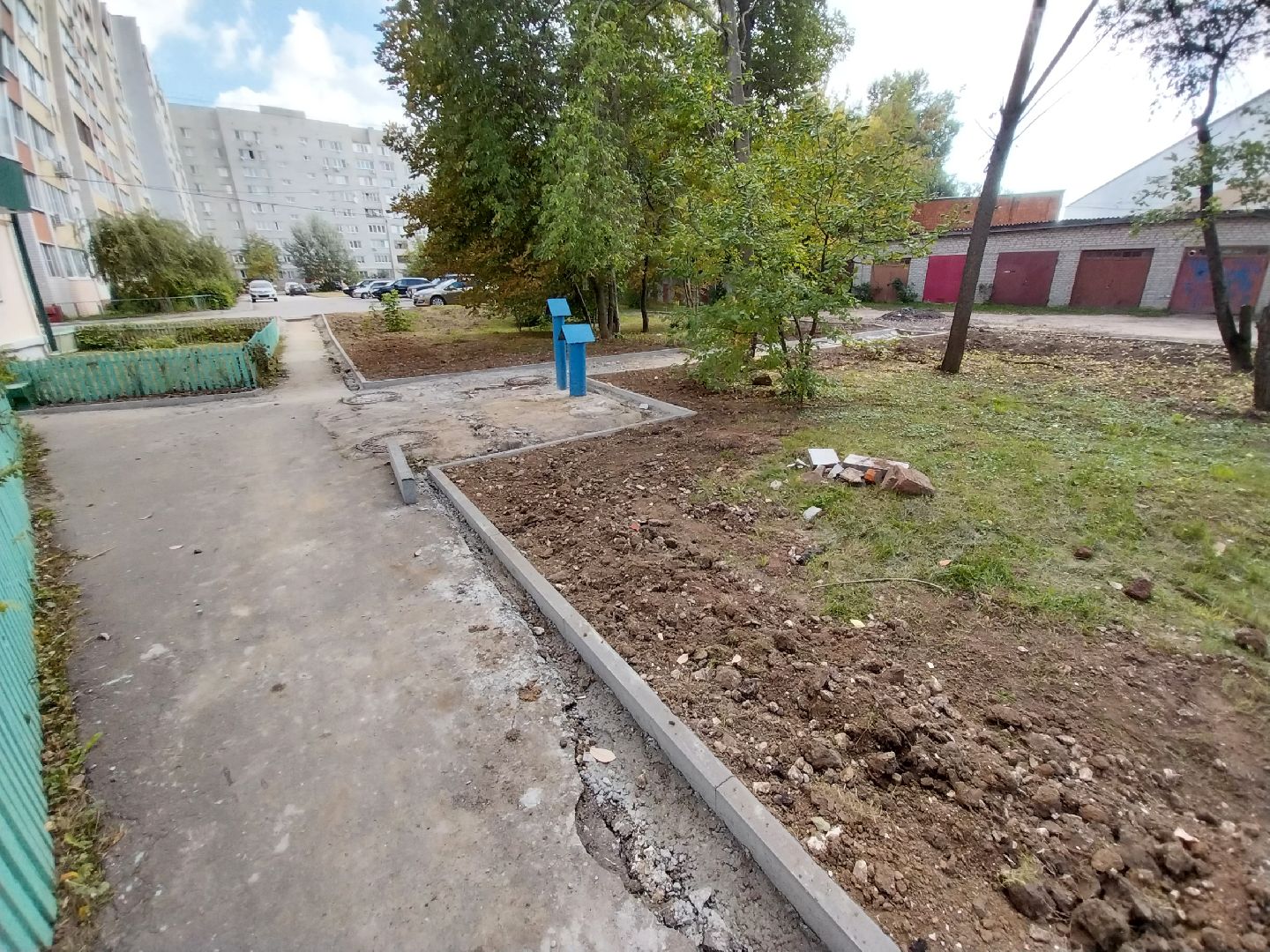 Коломна, благоустройство дворов, новый асфальт