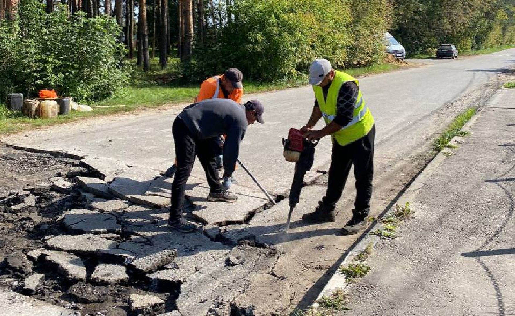 Подольск, дороги подмосковья, ямочный ремонт,