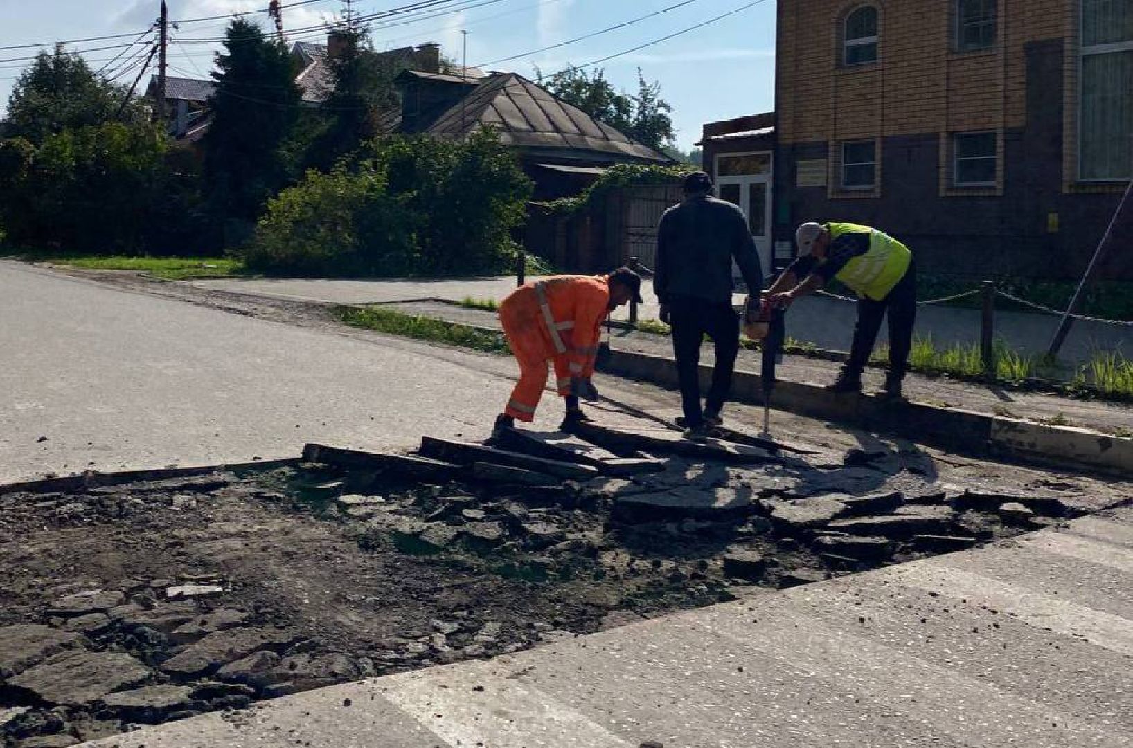 Подольск, дороги подмосковья, ямочный ремонт,