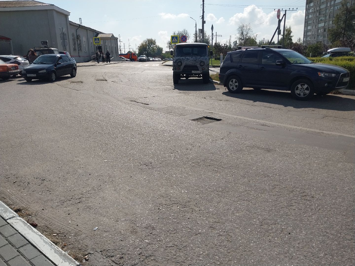 Коломна, дороги, ямочный ремонт, железнодорожная станция