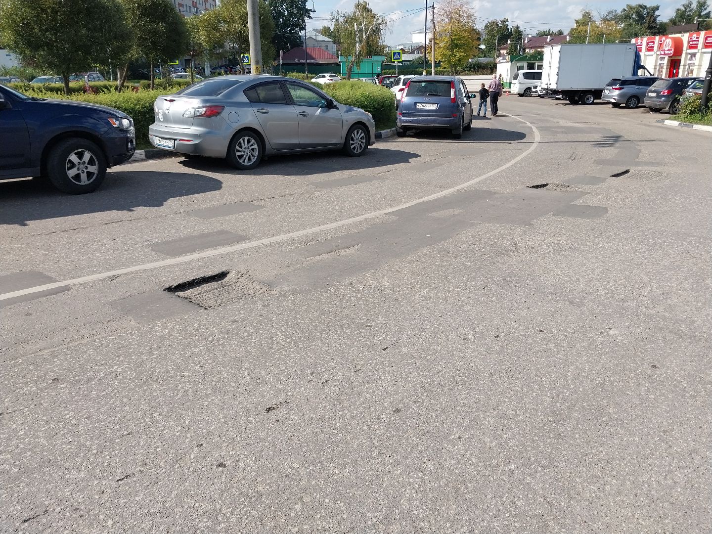 Коломна, дороги, ямочный ремонт, железнодорожная станция