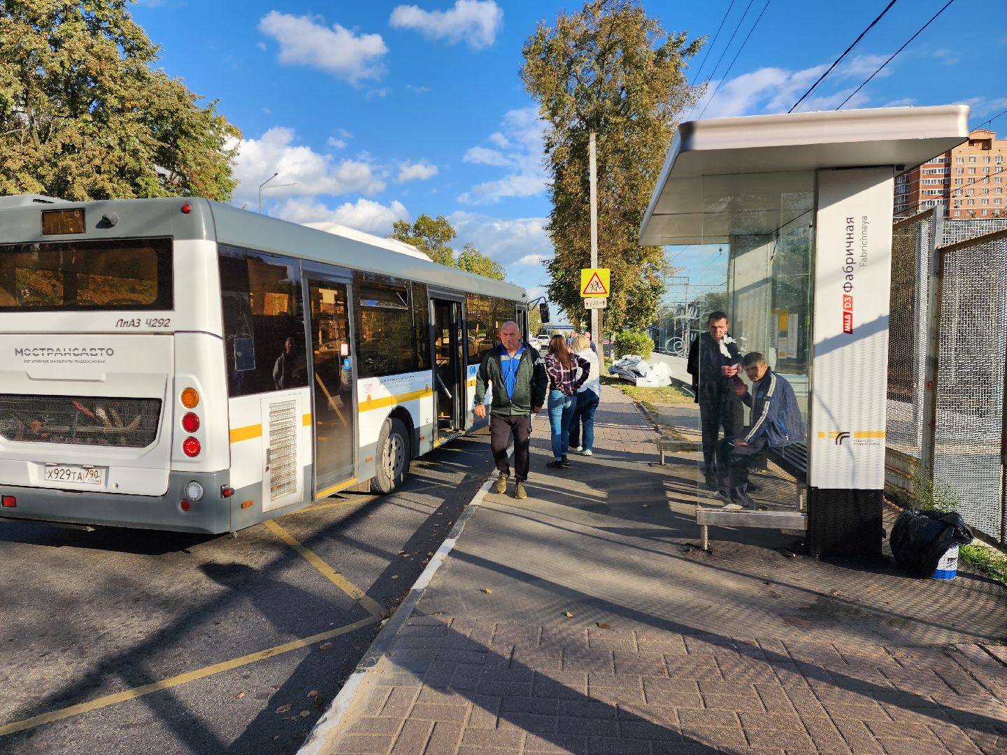 Раменское, транспорт, МЦД-3, новые автобусные остановки на Фабричной