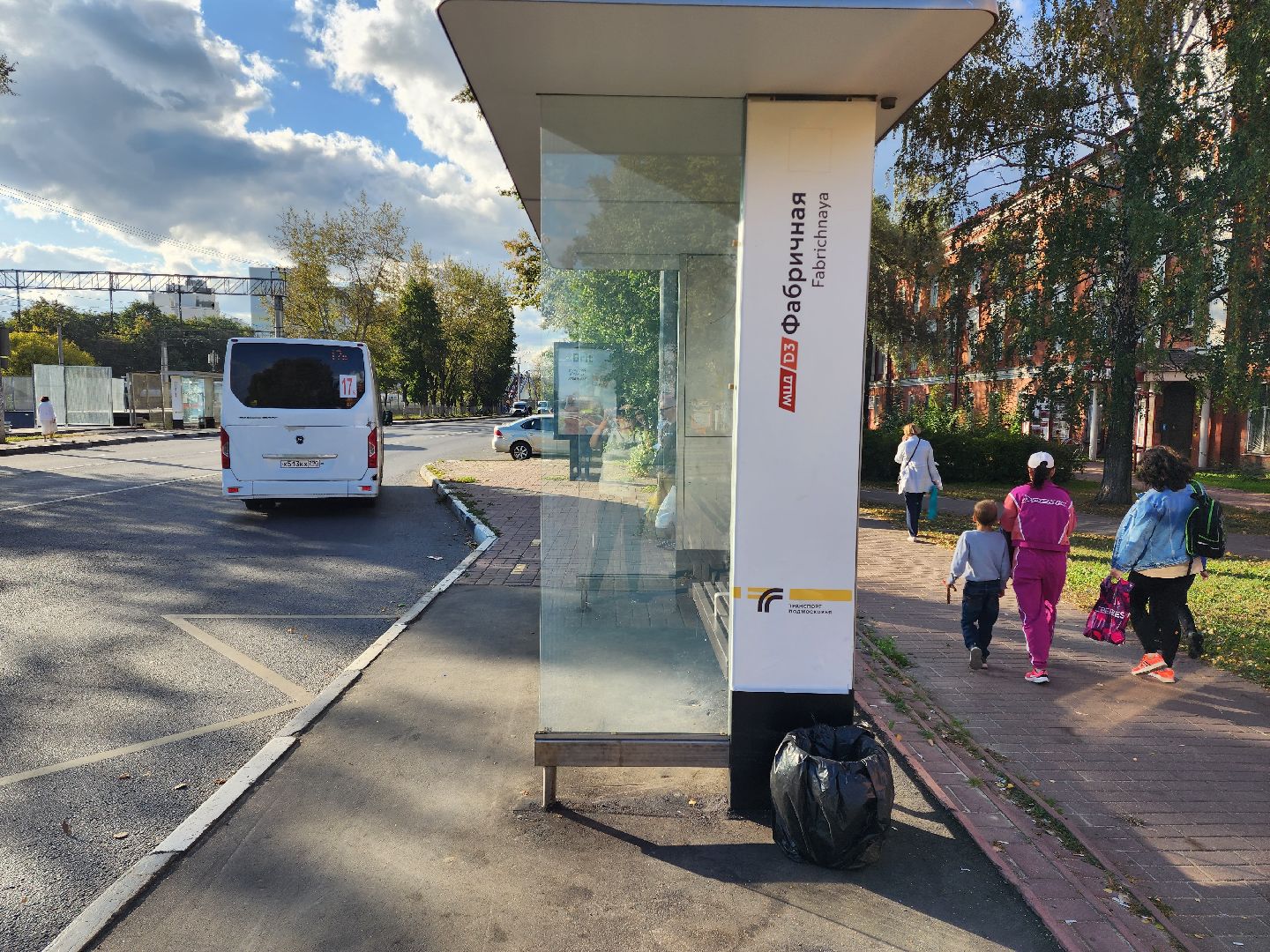 Раменское, транспорт, МЦД-3, новые автобусные остановки на Фабричной