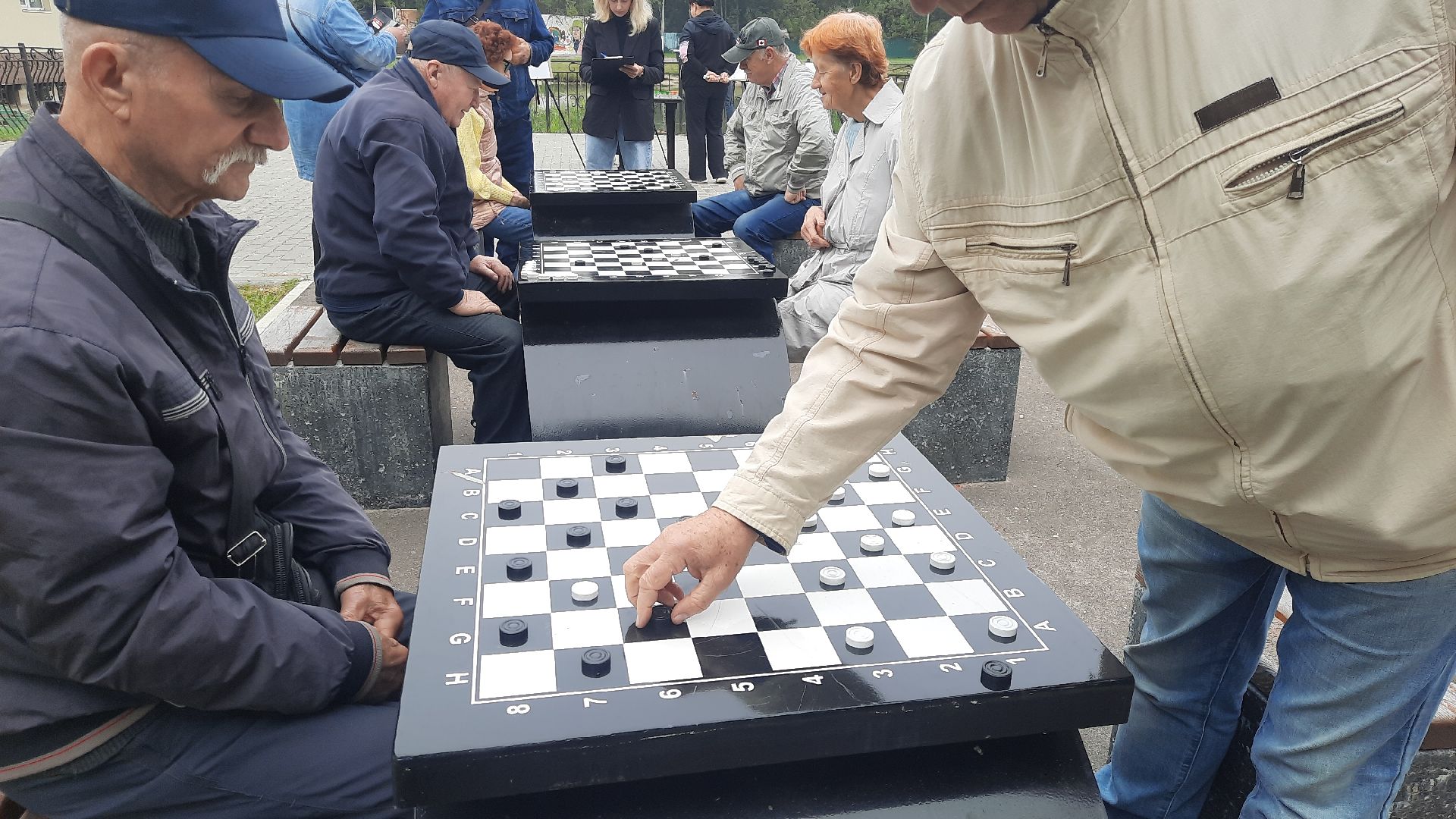 Шатура, парк, Шахматы, шашки, турнир