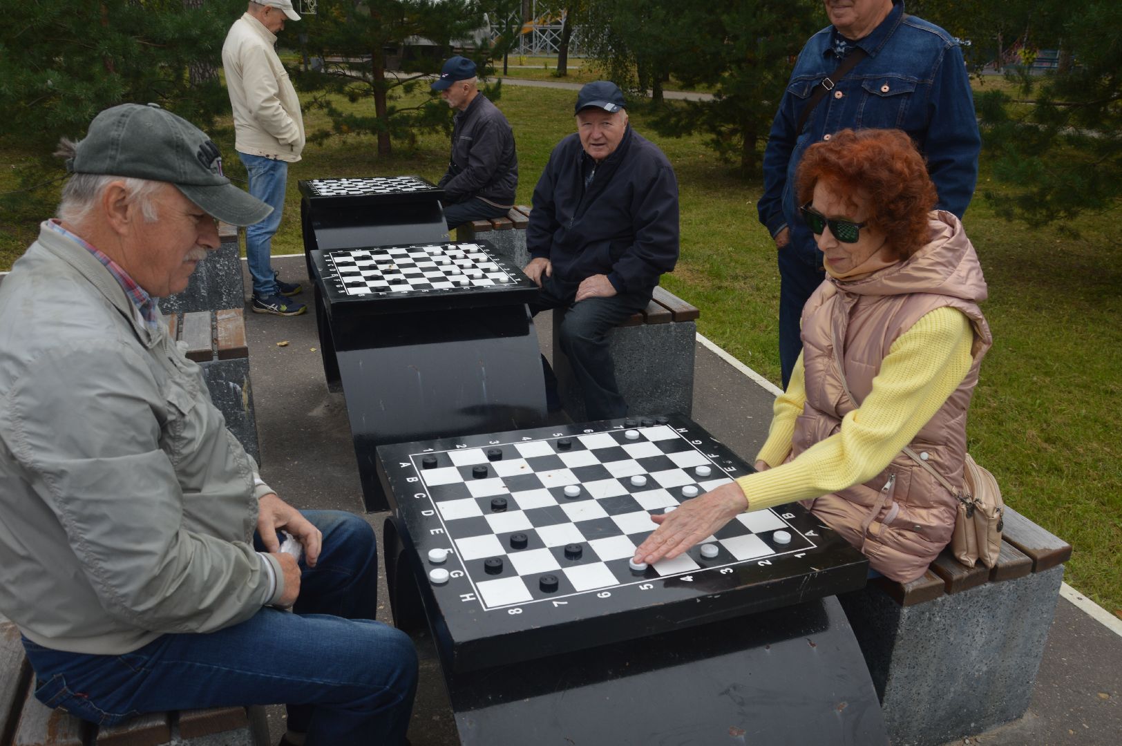 Шатура, парк, Шахматы, шашки, турнир