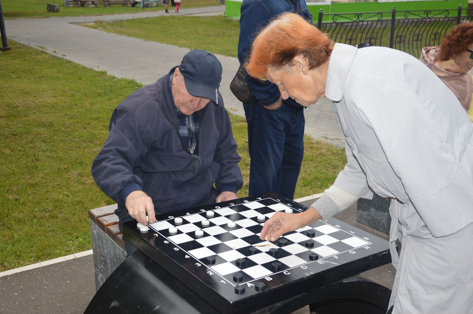 Шатура, парк, Шахматы, шашки, турнир