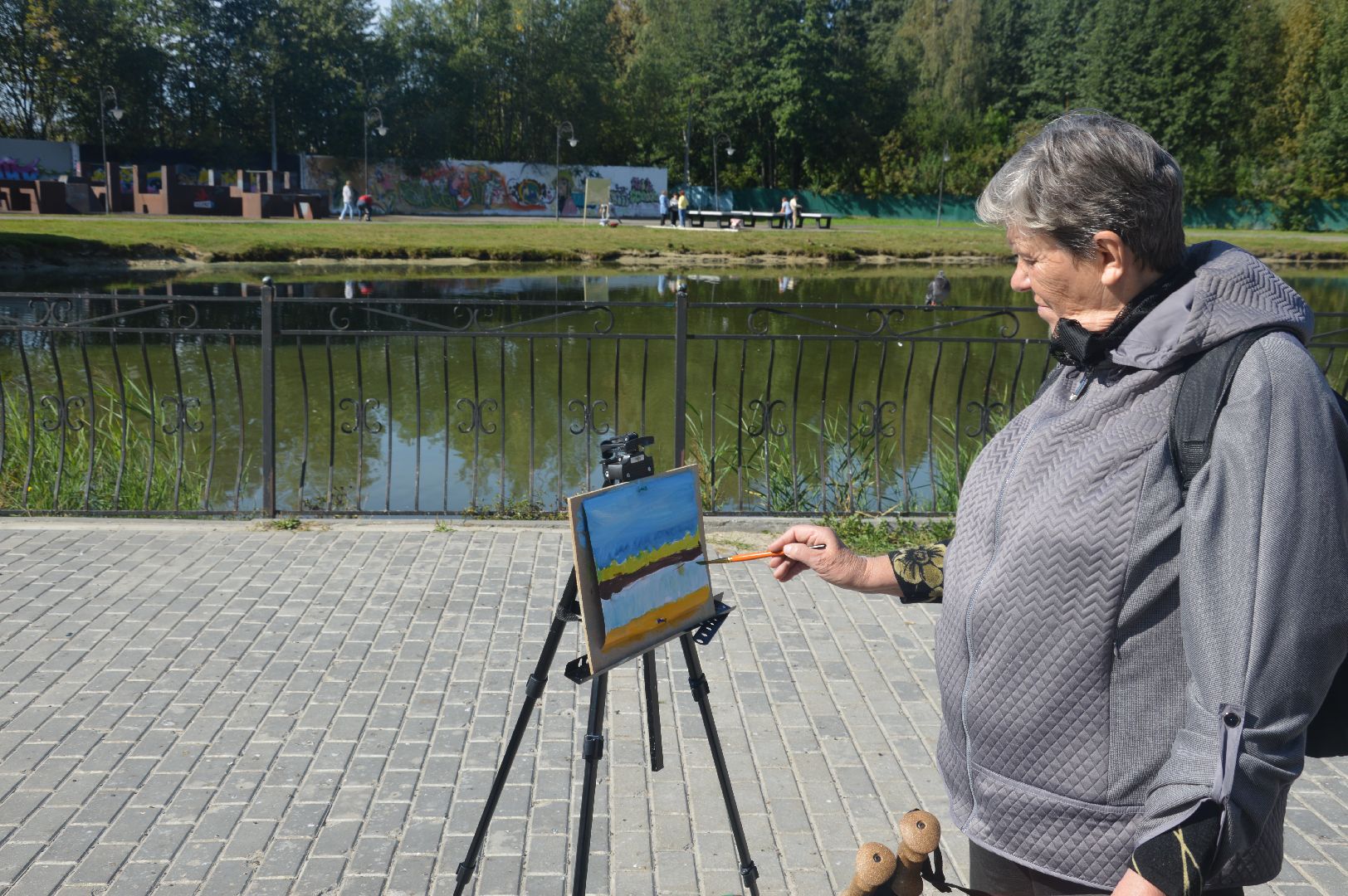 Правополушарное рисование, шатура, парк, активное долголетие