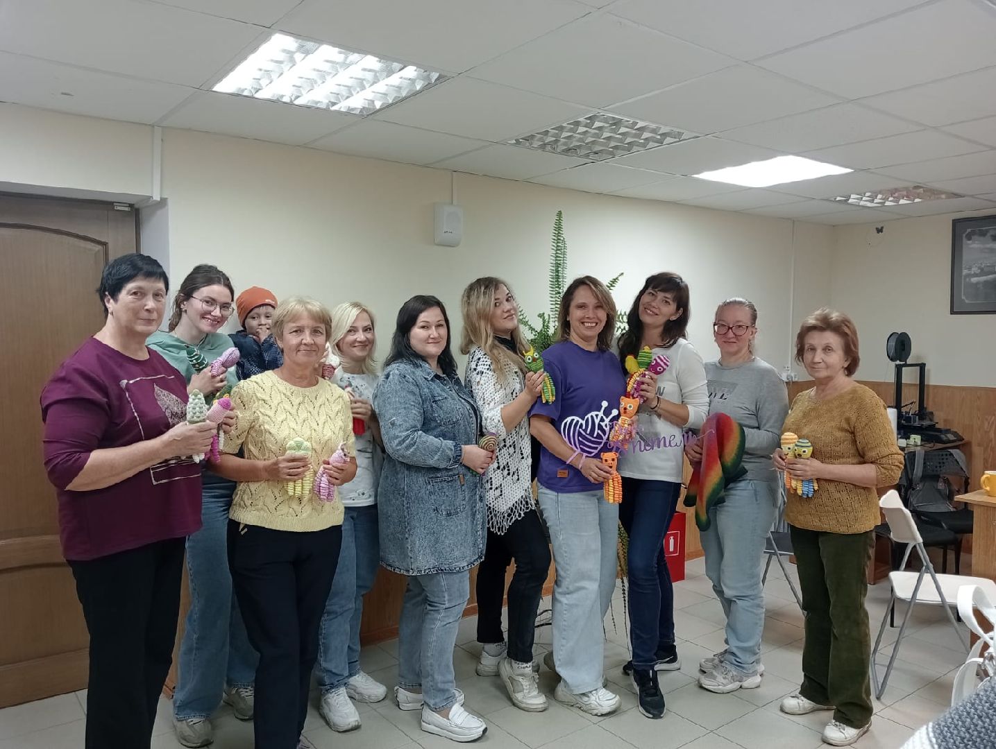 вязание для недоношенных, вязание крючком, клуб, Дубна