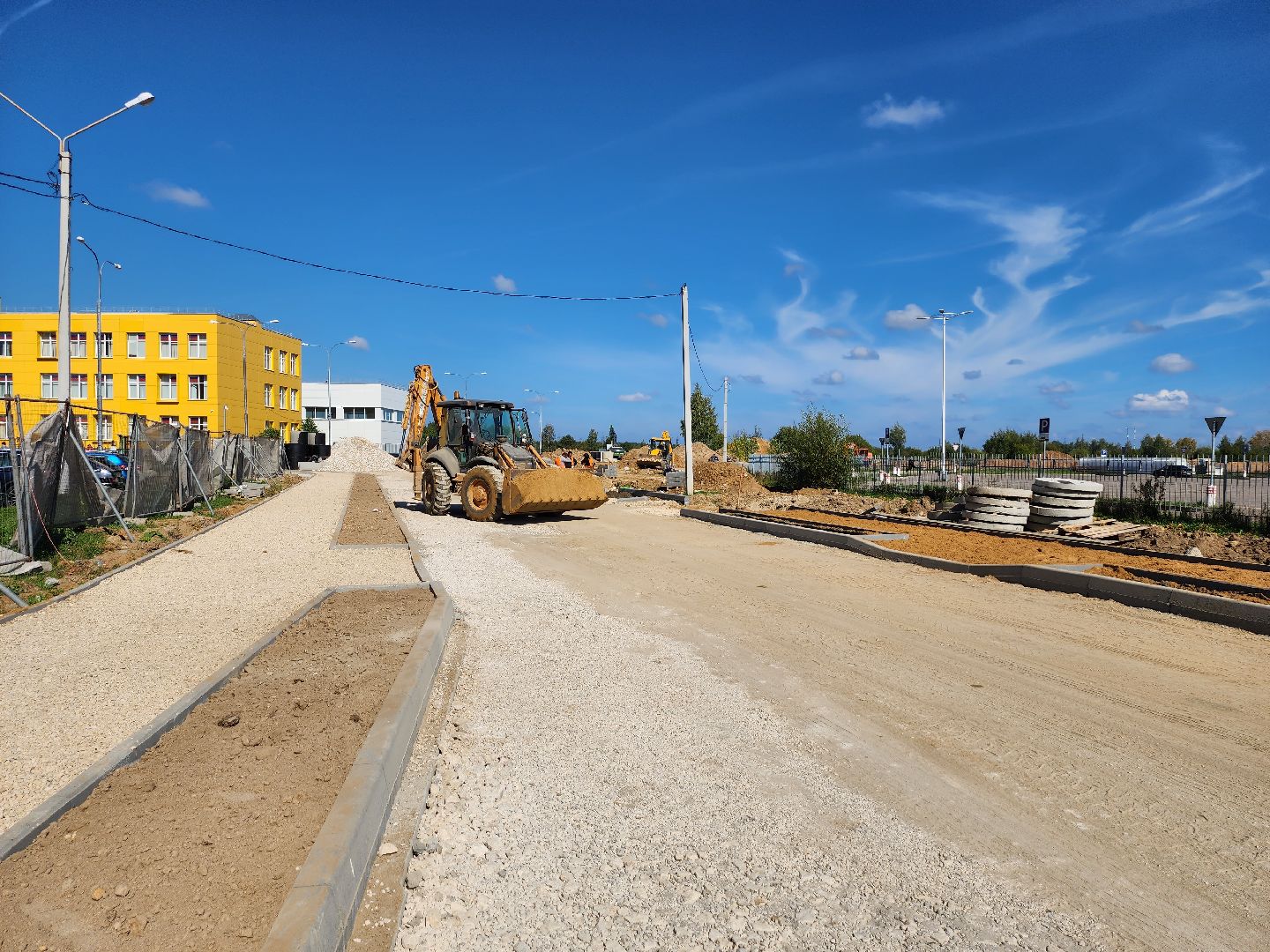 дороги, строительство дорог, серпухов, ивановские дворики, улица героев отечества, новая поликлиника, школа 18,