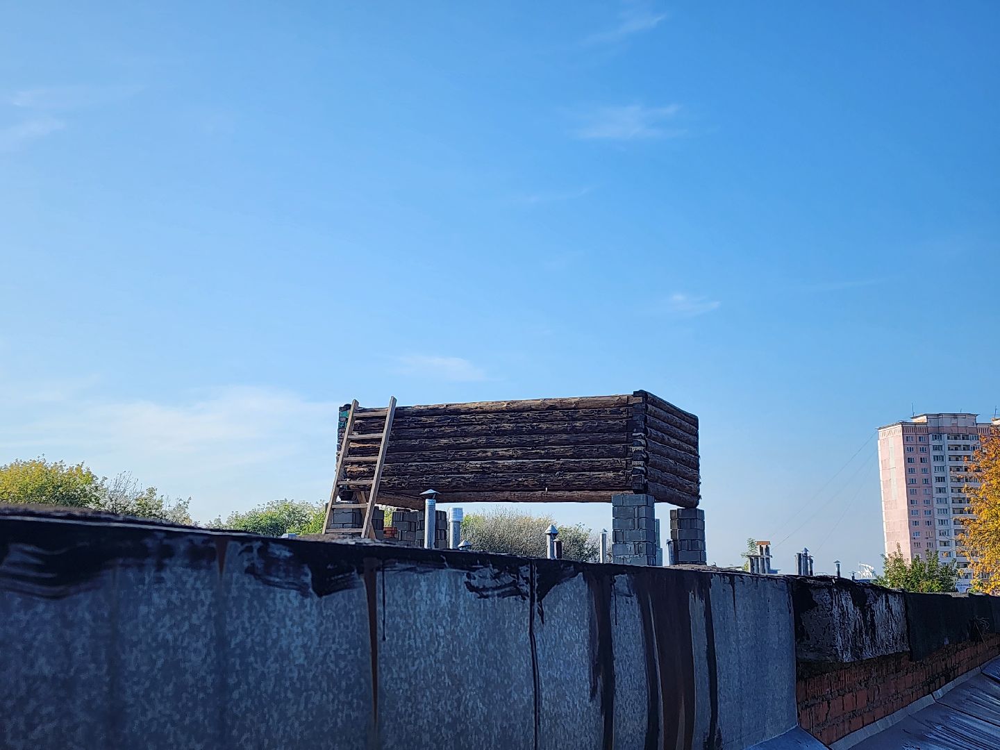 необычная, постройка, гараж, кооператив, изба