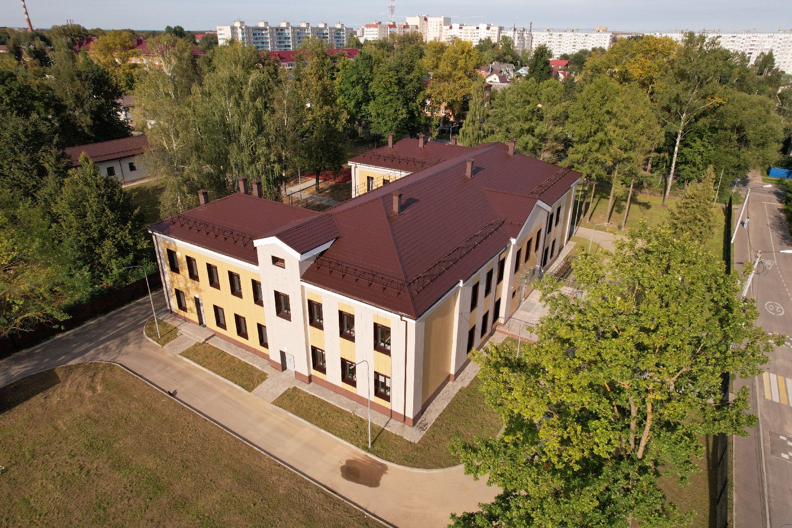 школа, учеба, образование,видео с коптера,