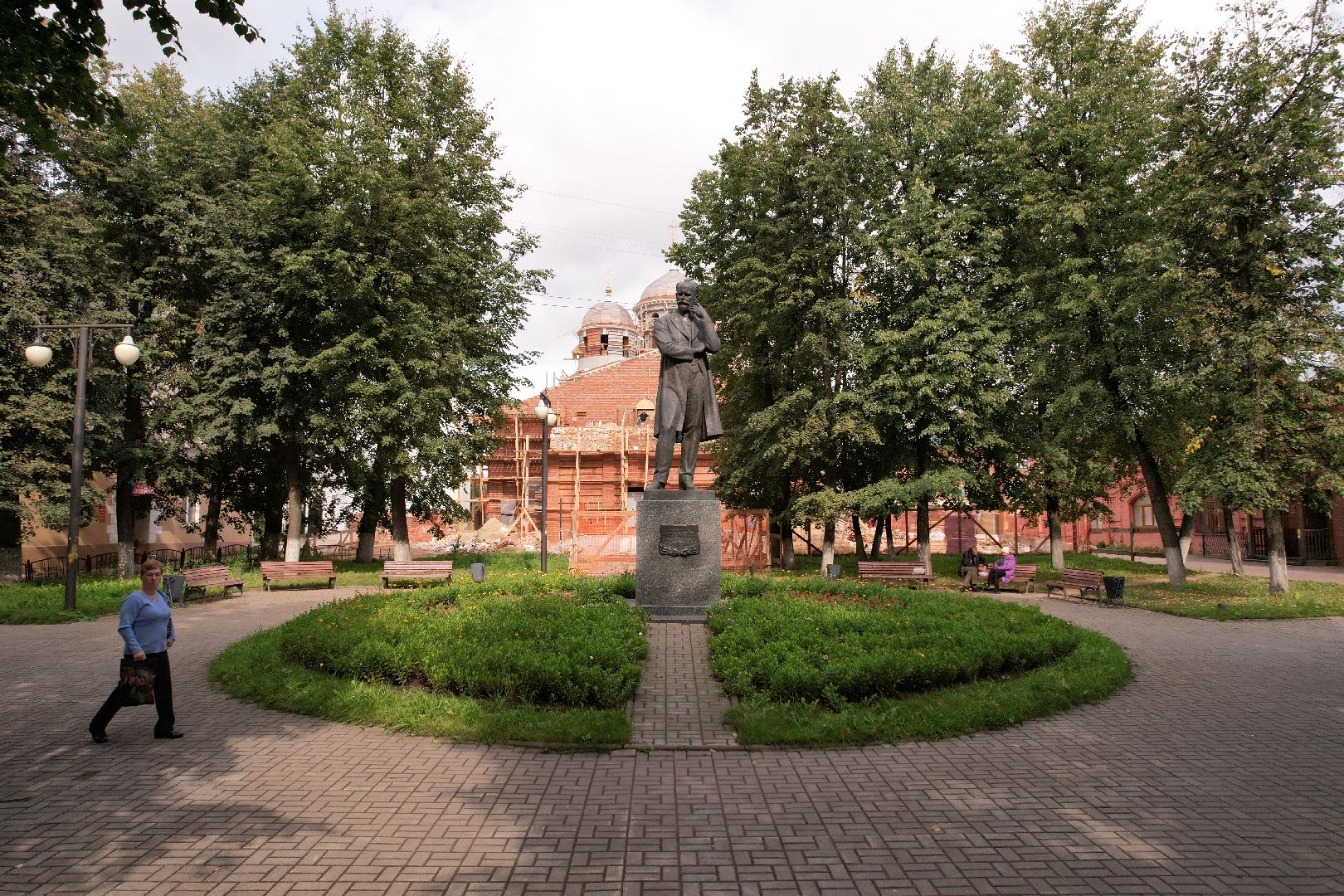 туризм, клин,церковь, видео с коптера,