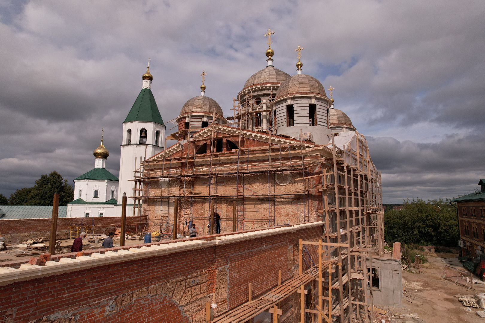 туризм, клин,церковь, видео с коптера,