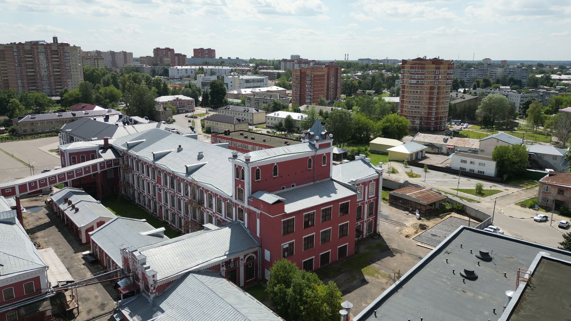 Павловский посад, платки,шали, видео с коптера,