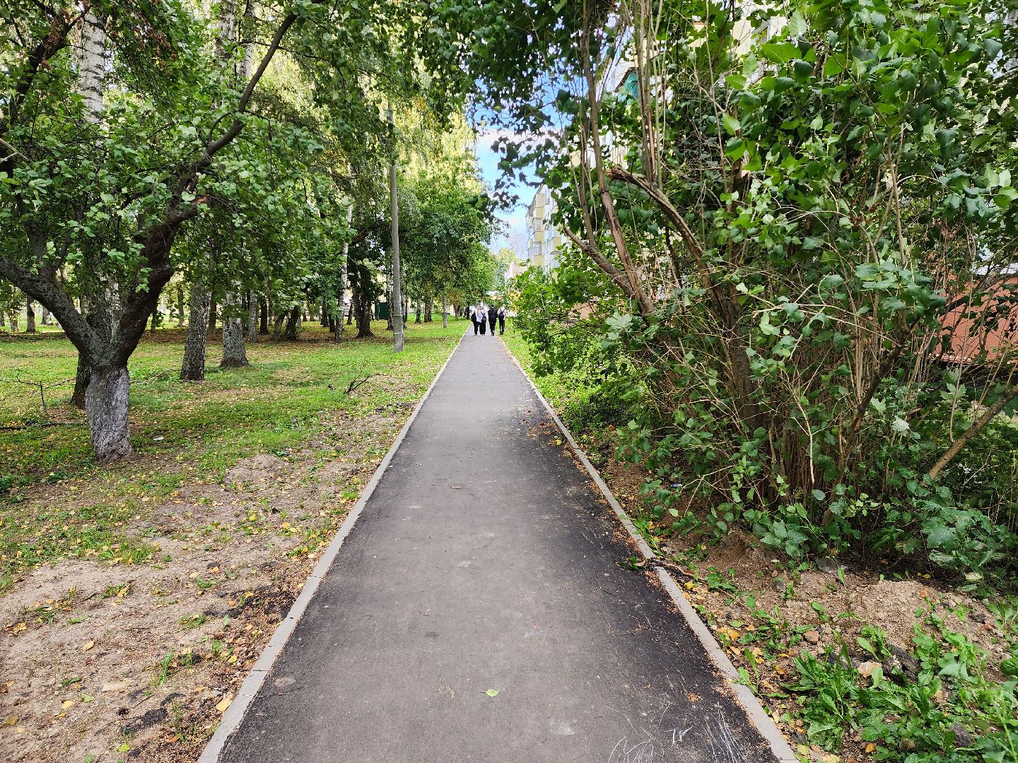 Бронницы, благоустройство, тротуары по народным тропам, Советская улица