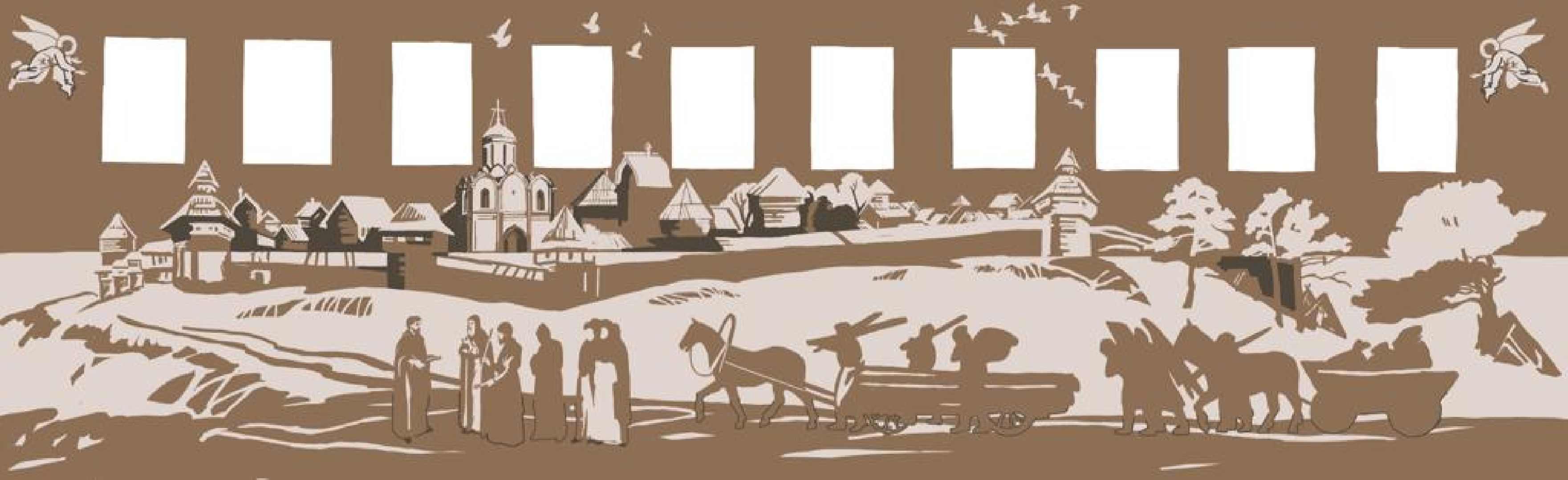 Звенигород, историческое графитти, арт-стрит, уличное искусство