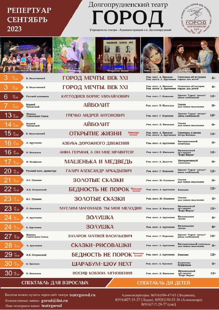 долгопрудный, театр «город», экскурсия,