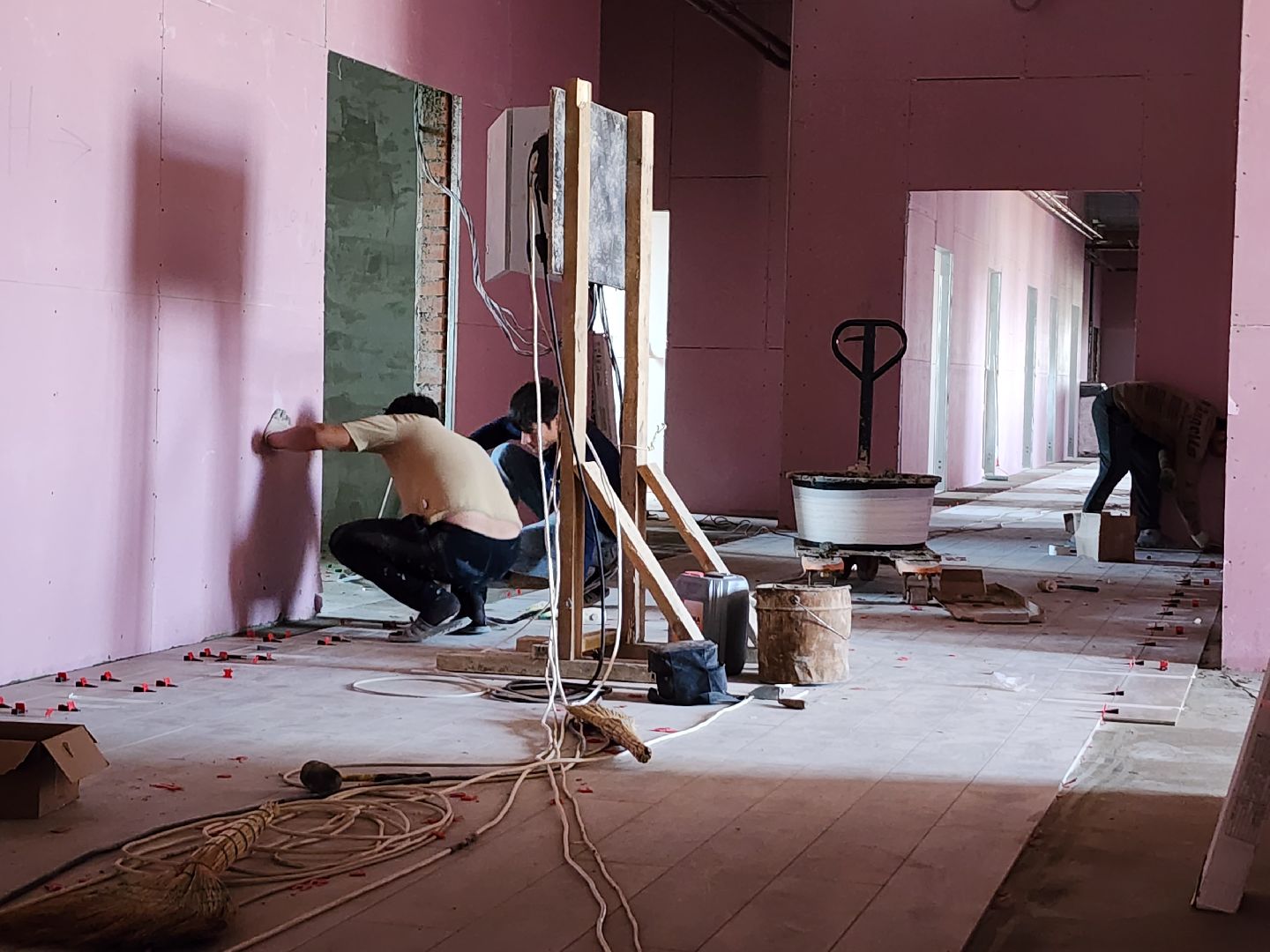 серпухов, ивановскиедворики, строительтство, поликлиника, отделкапомещений,