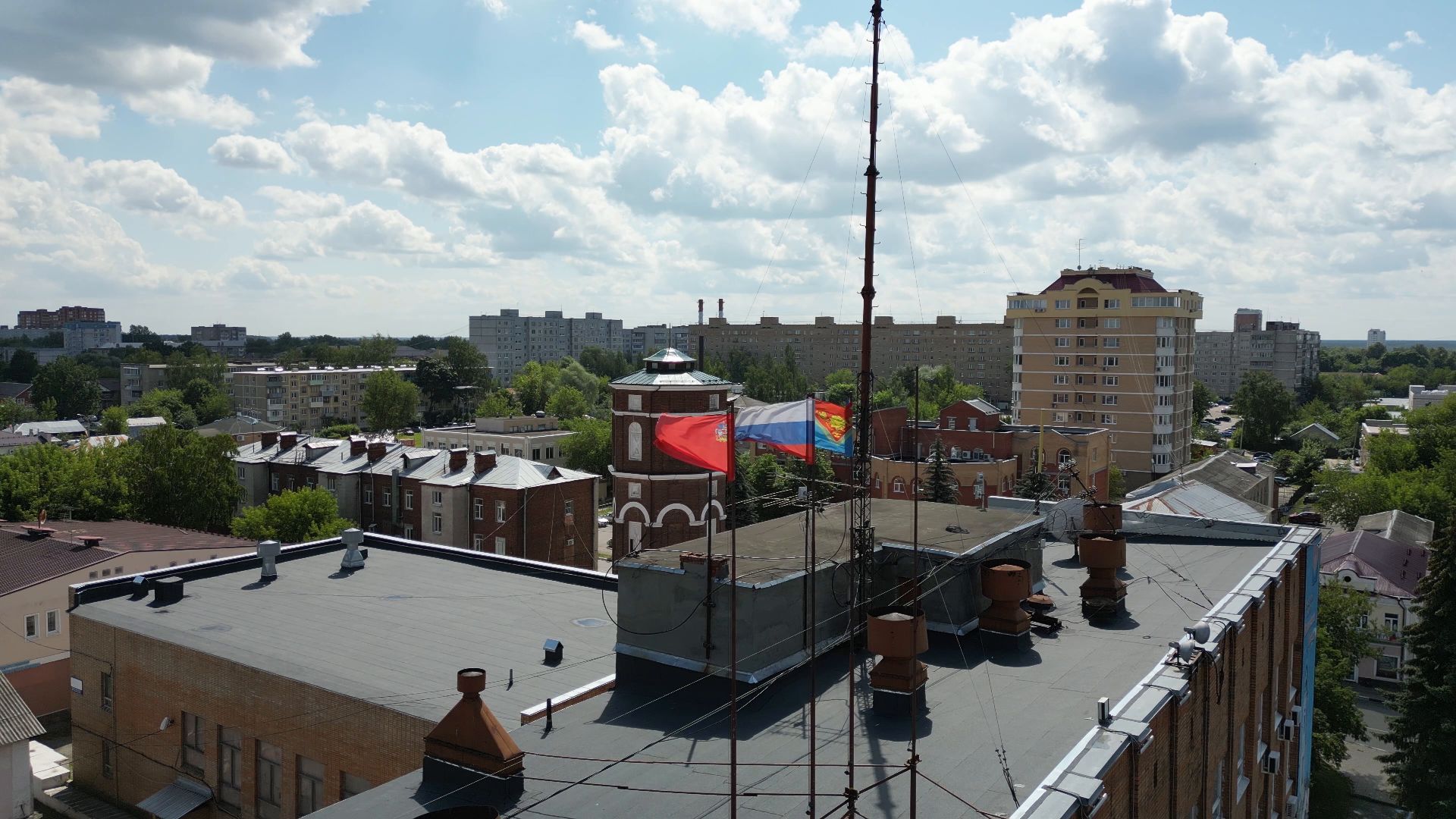 площадь, павловский посад,видео с коптера,