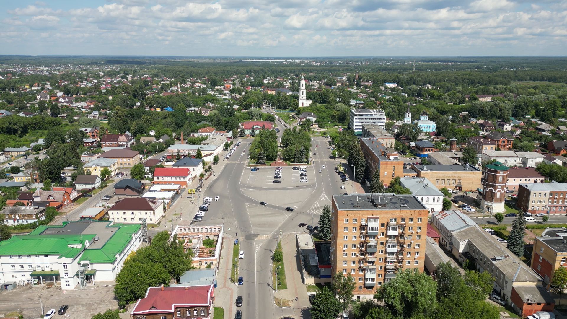 площадь, павловский посад,видео с коптера,