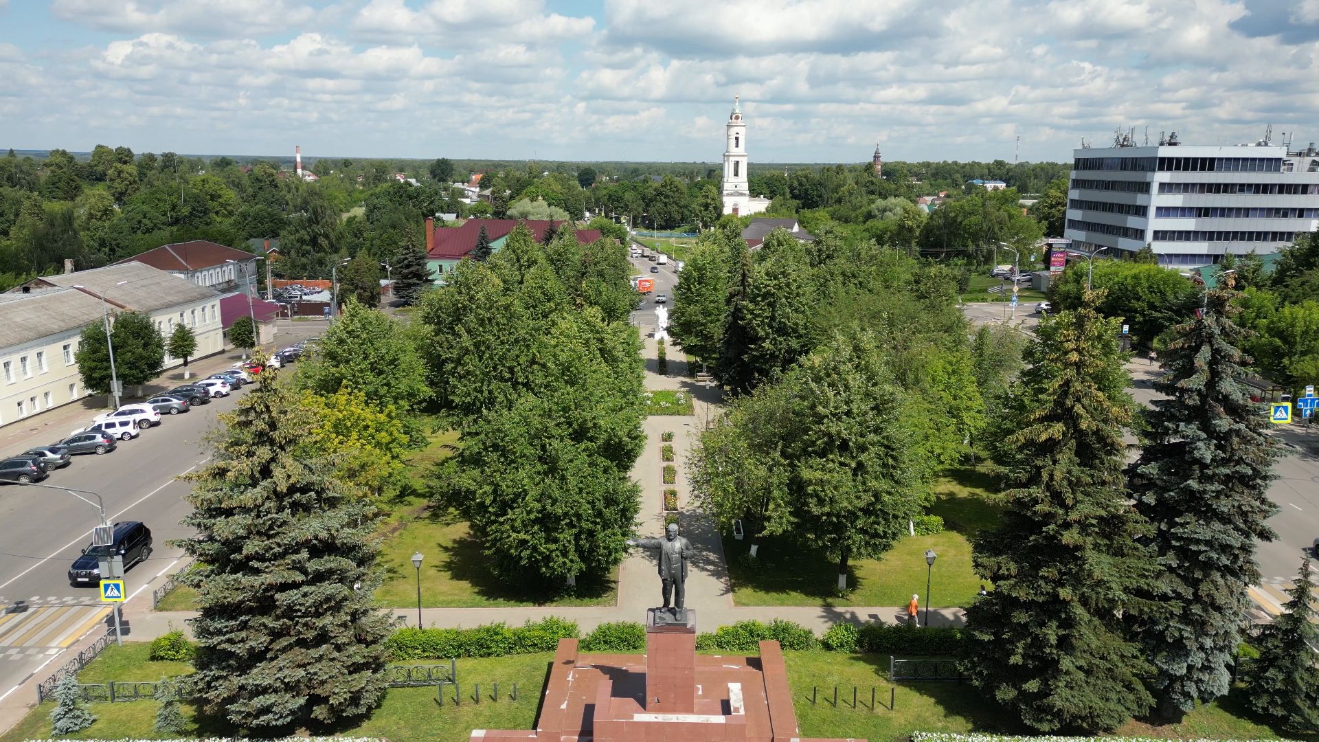 площадь, павловский посад,видео с коптера,