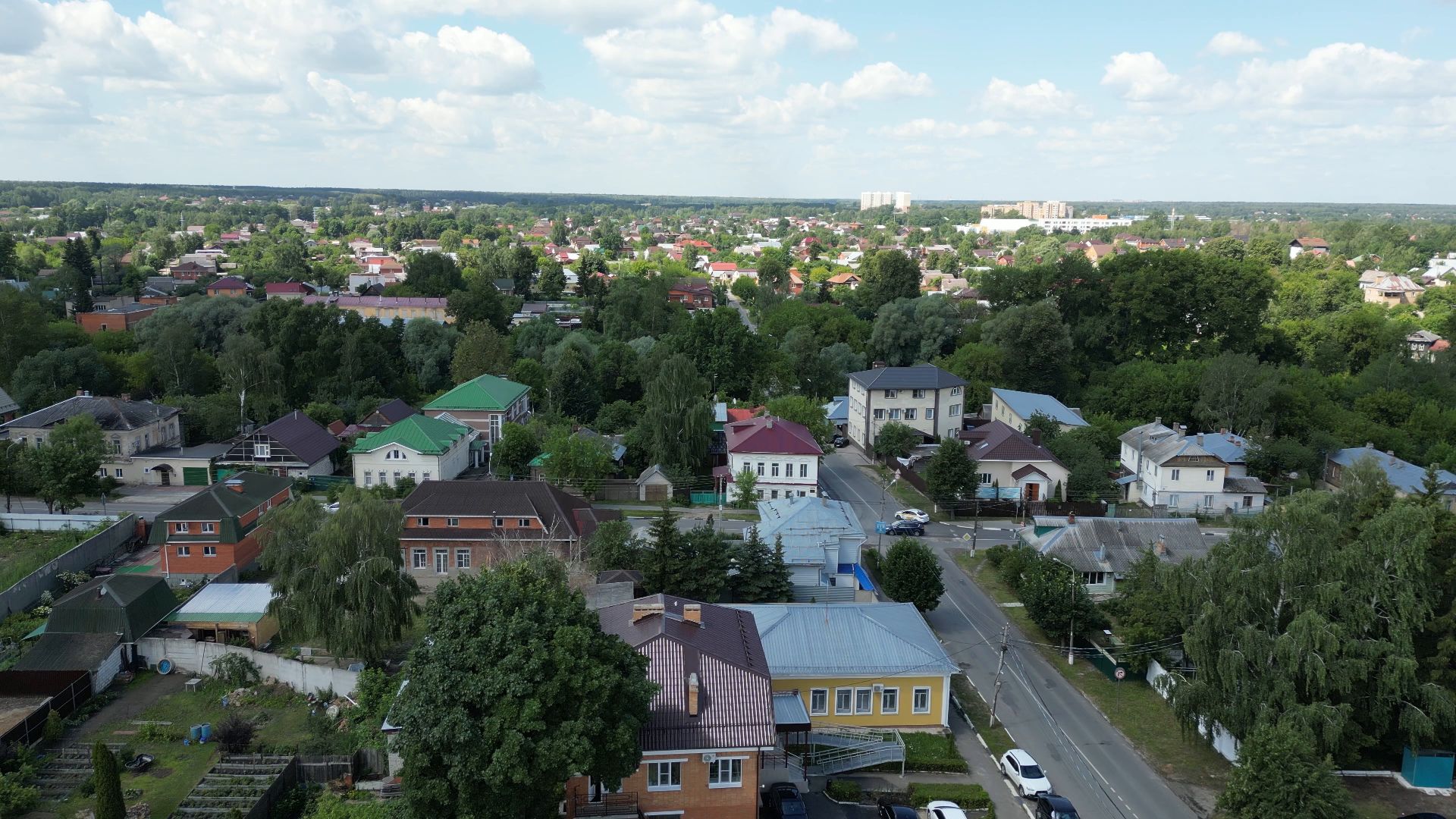 площадь, павловский посад,видео с коптера,