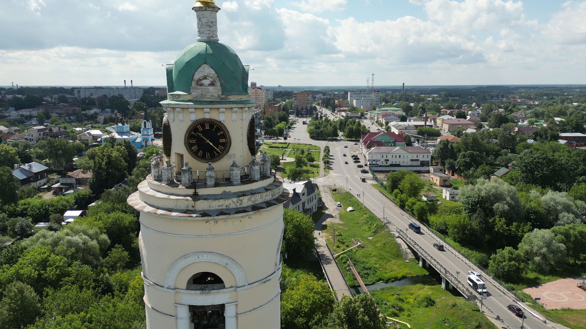 павловский посад, церковь, князь,видео с коптера,