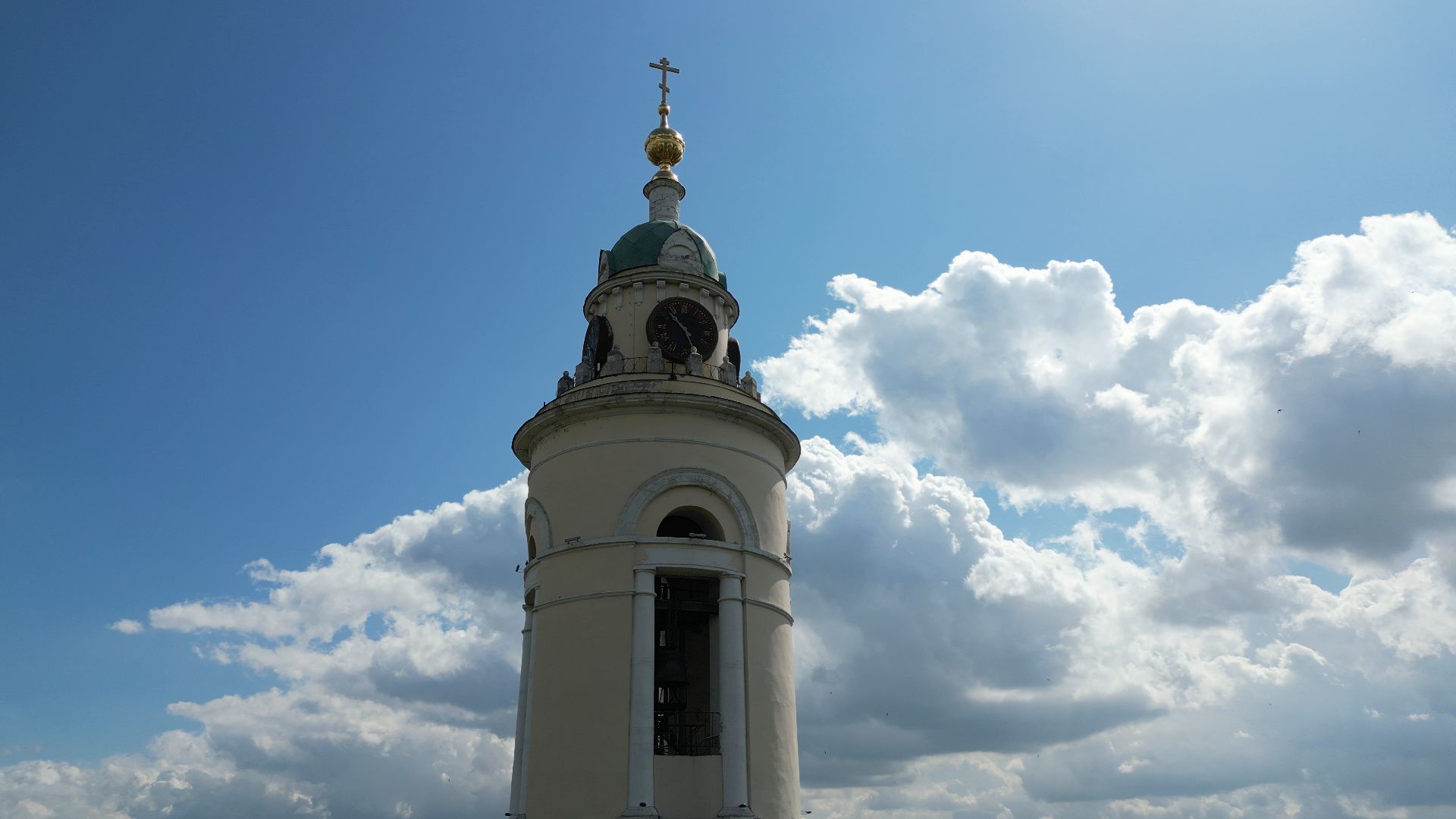 павловский посад, церковь, князь,видео с коптера,