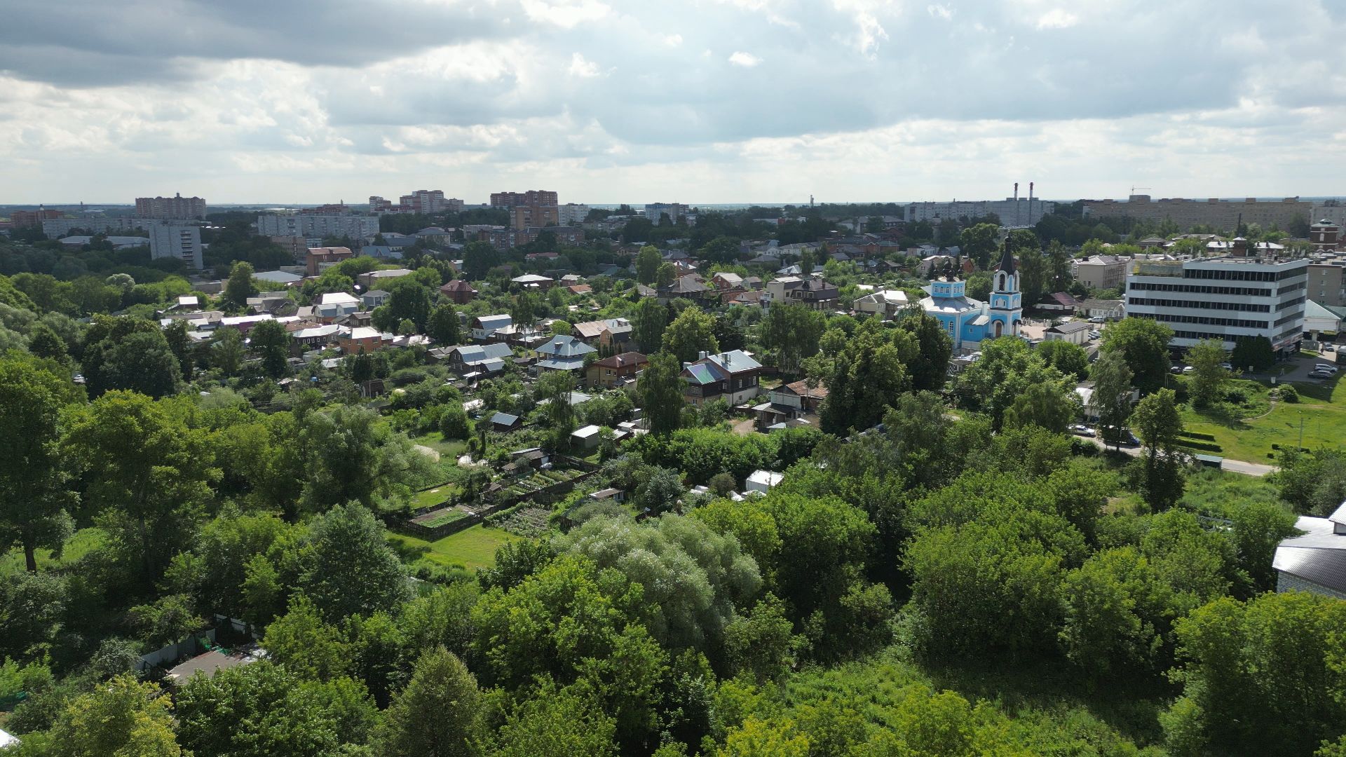 павловский посад, церковь, князь,видео с коптера,