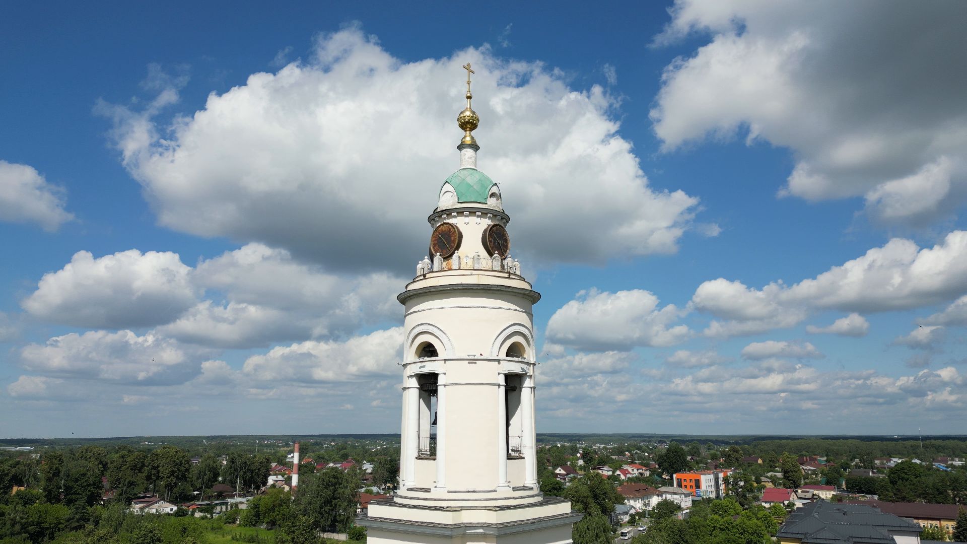 павловский посад, церковь, князь,видео с коптера,