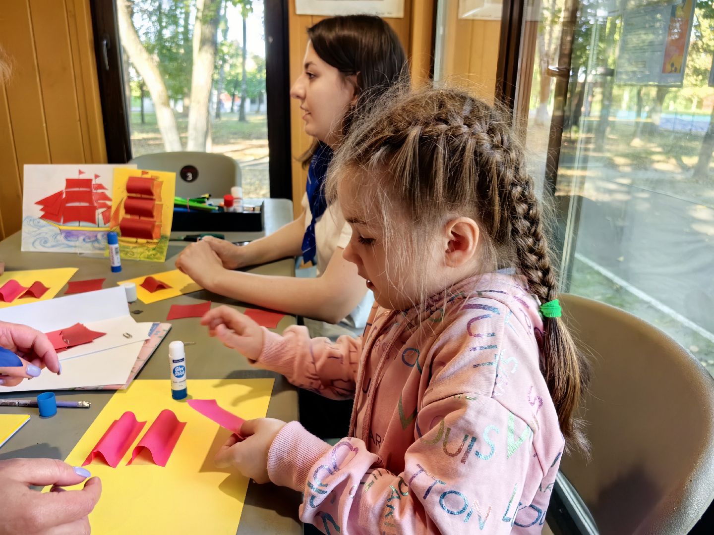 мастер-класс, корабль, клей, бумага, творчество,