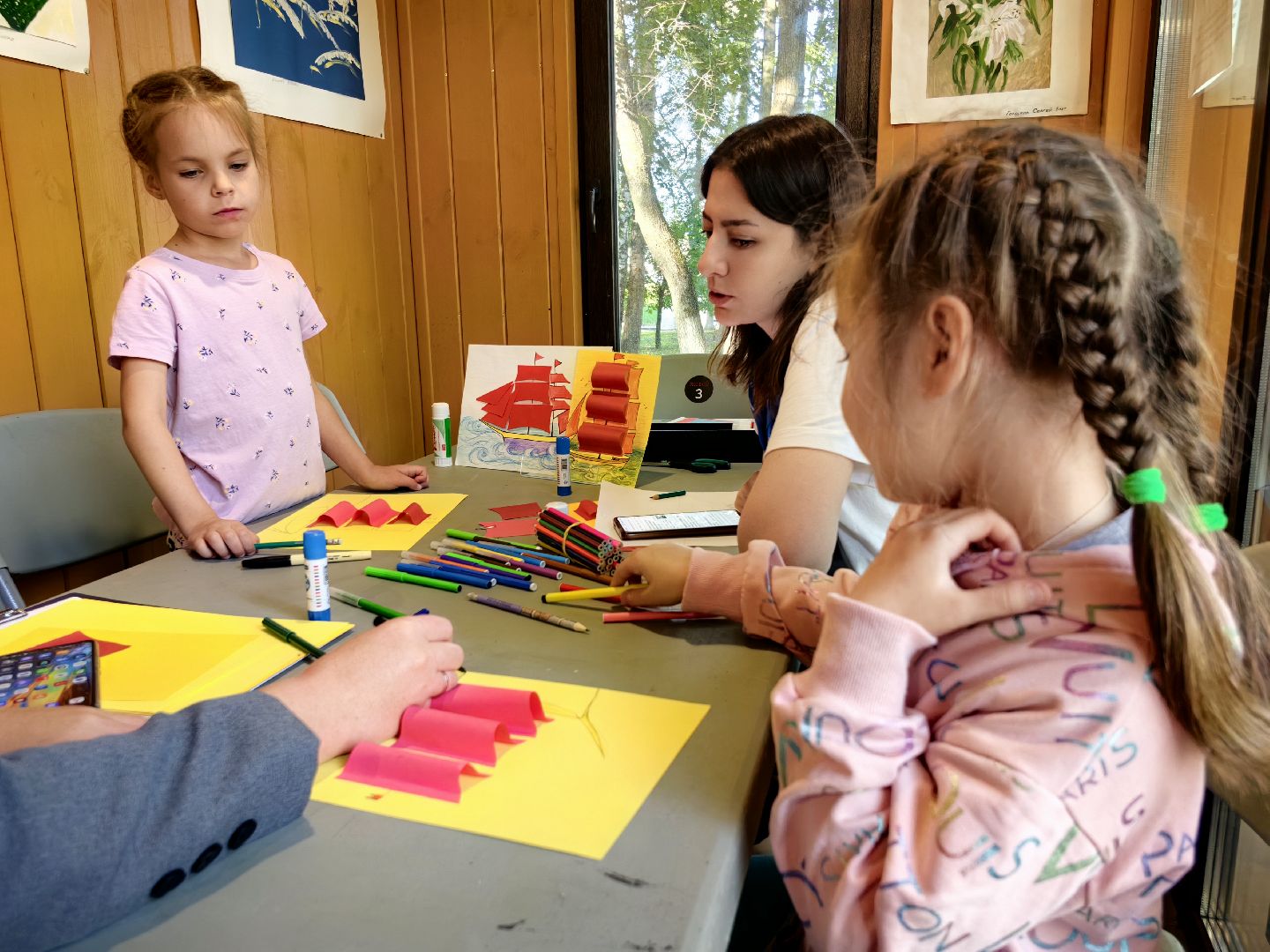 мастер-класс, корабль, клей, бумага, творчество,