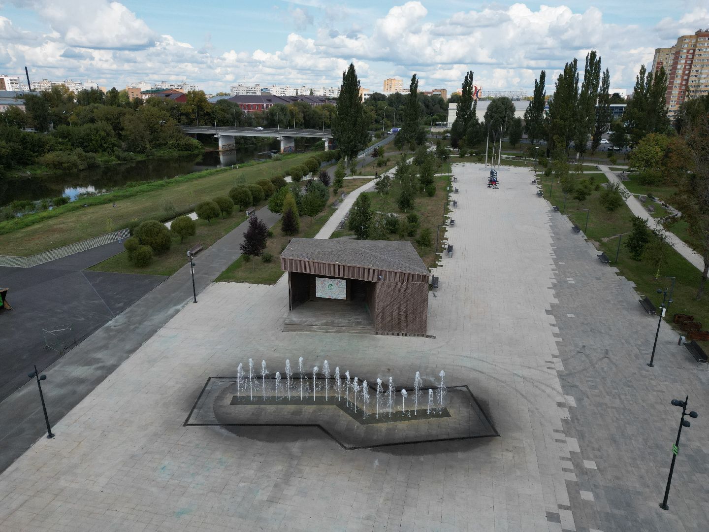 орехово-зуево, парки, благоустройство,видео с коптера,